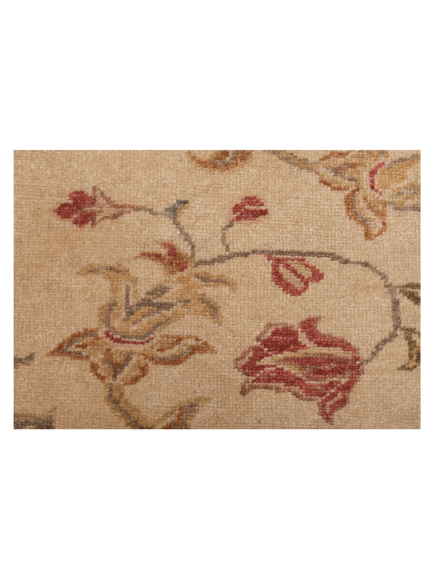 Antique Loom 82190 Ivory Green 6.9x8.2 Hand Knotted Rug