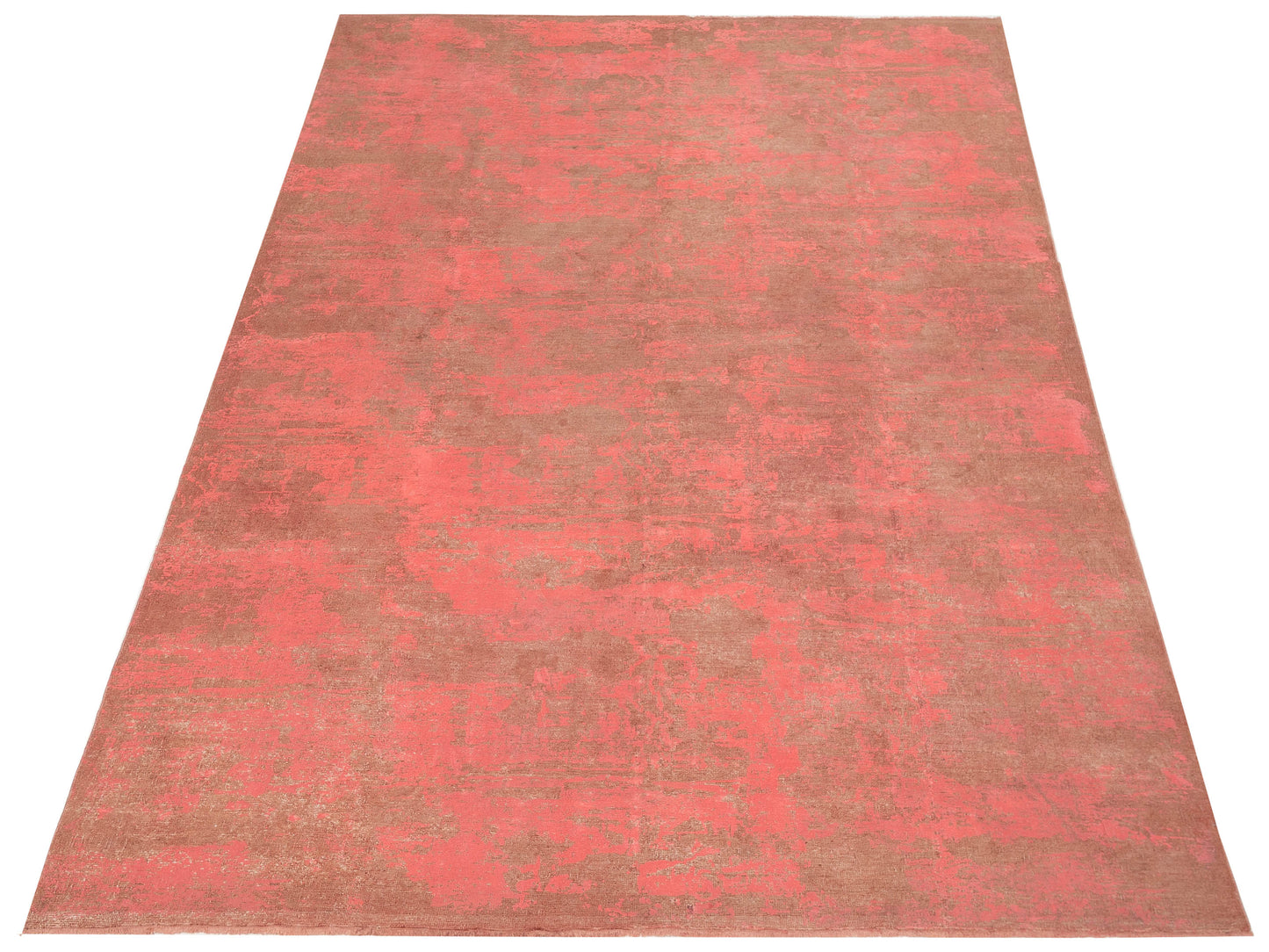 Vintage 82193 Pink 8.10x12 Hand Knotted Rug