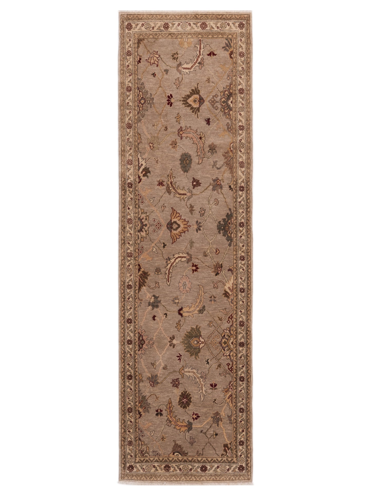 Pasha Turkish Elvan Gray Ivory Traditional