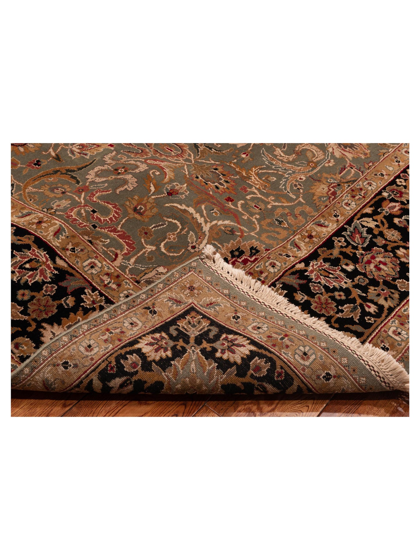 Jahan 82394 Green Black 9.1x11.10 Hand Knotted Rug