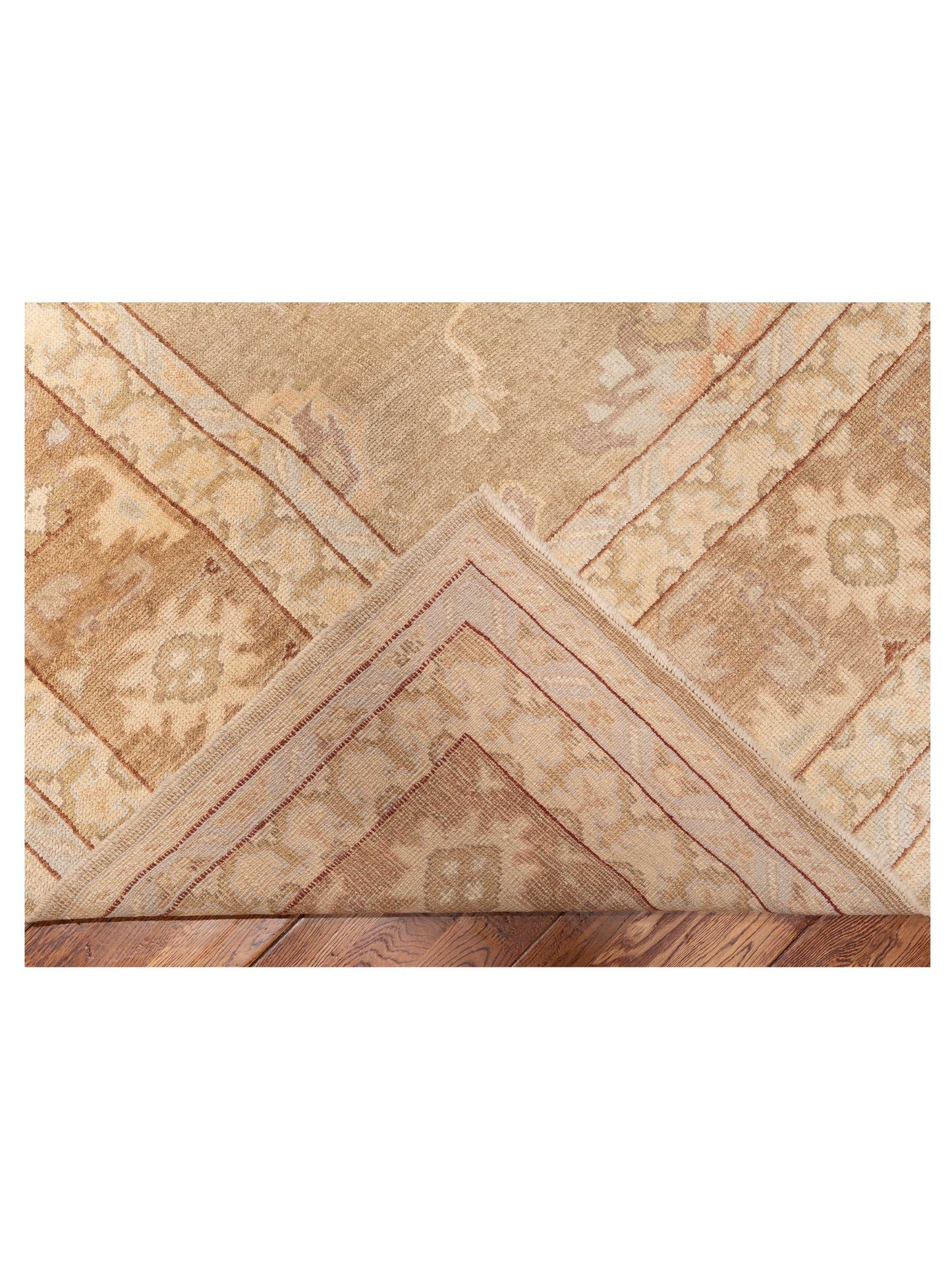Angora Oushak 82516 Brown Brown 11x15.7 Hand Knotted Rug