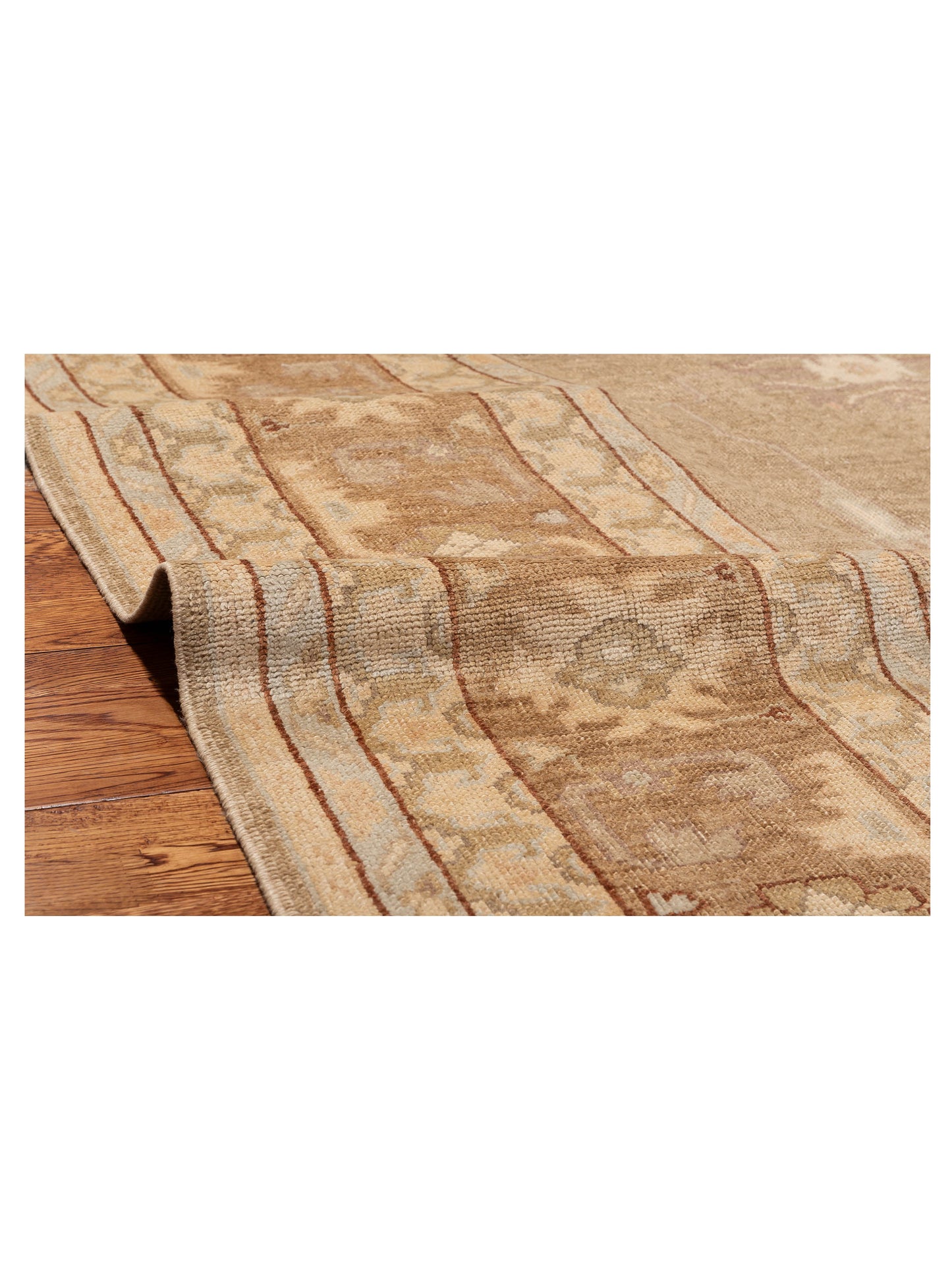 Angora Oushak 82516 Brown Brown 11x15.7 Hand Knotted Rug