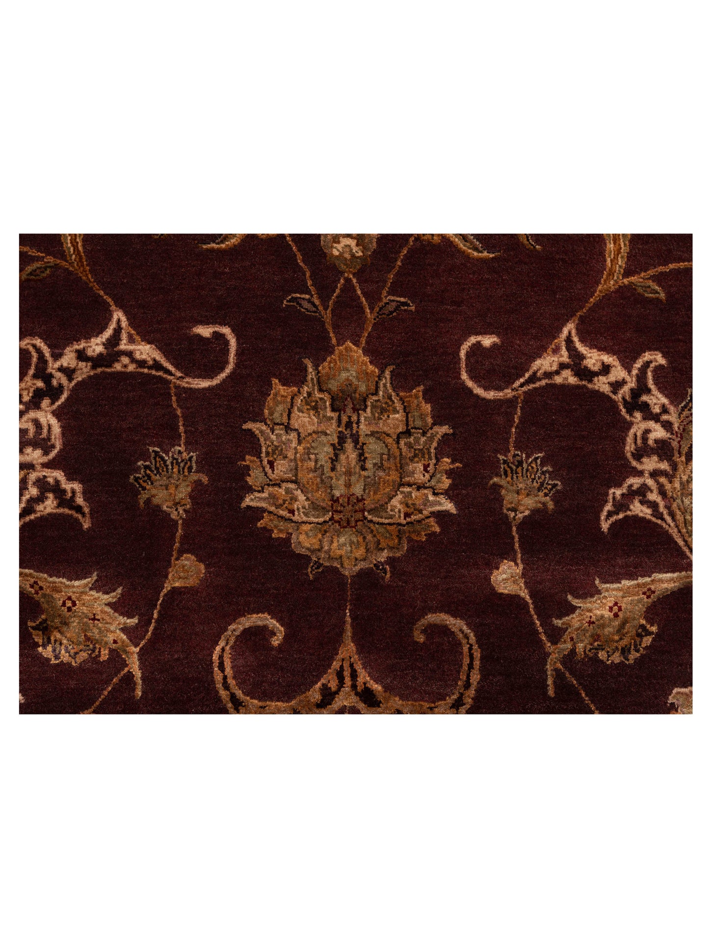 Imperial Silk 82593 Plum Beige 8.8x11.11 Hand Knotted Rug