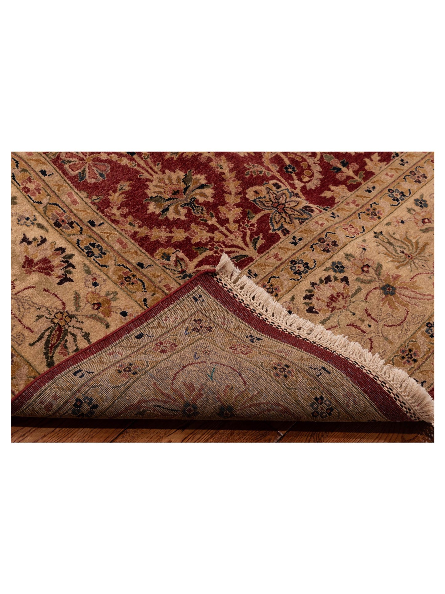 Platinum 82599 Red Beige 9.2x12.3 Hand Knotted Rug