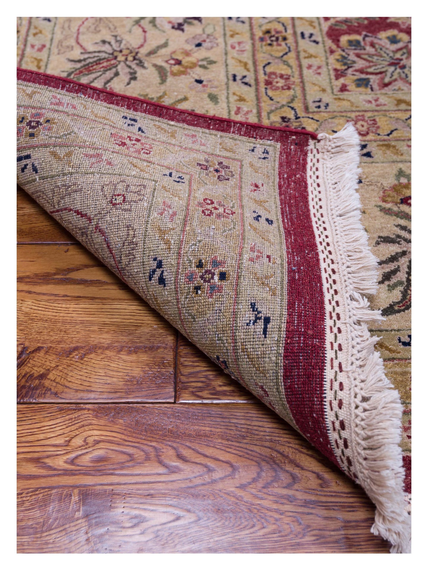 Platinum 82600 Red Ivory 10.2x14 Hand Knotted Rug