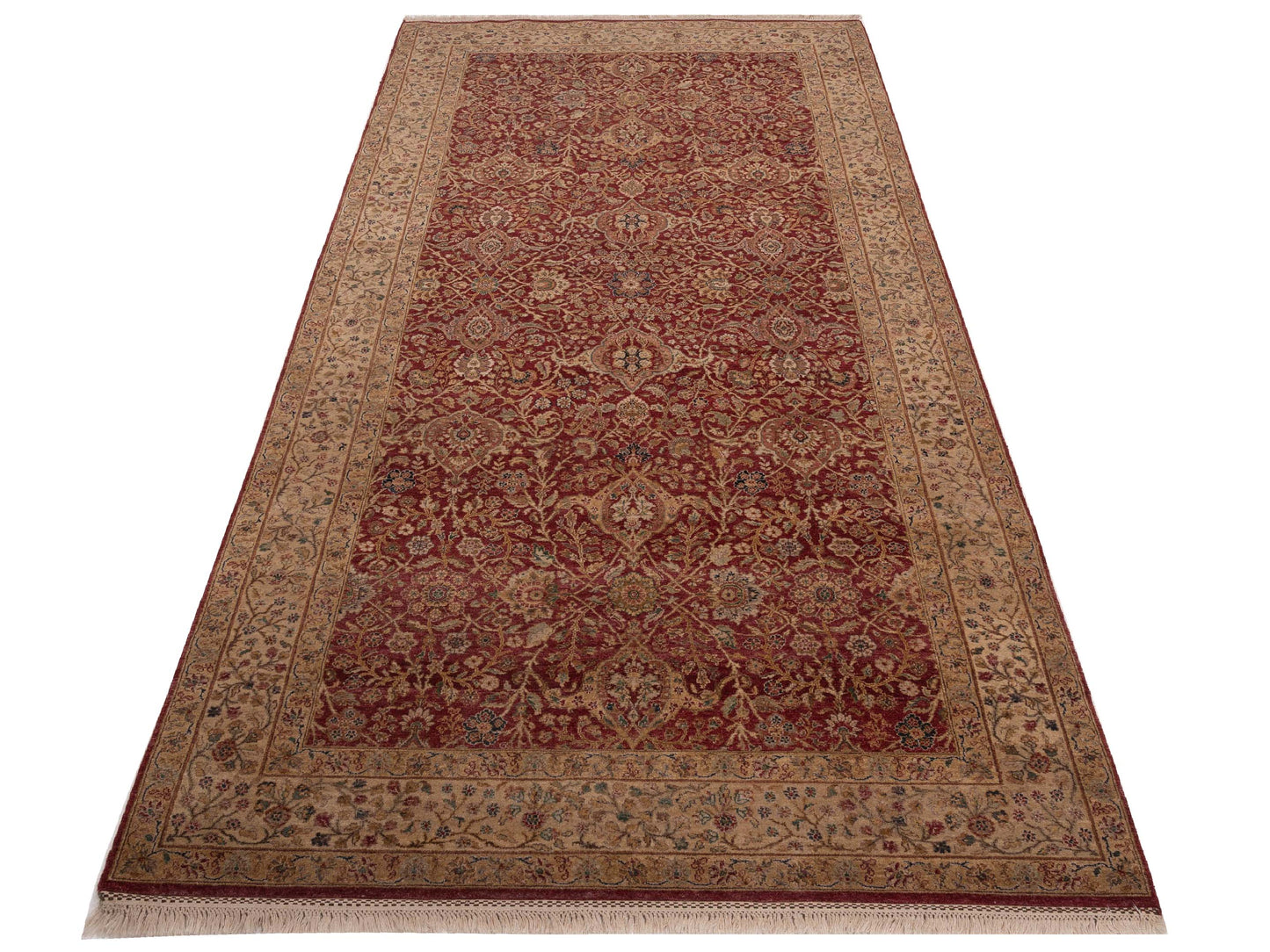 Platinum 82602 Red Ivory 6.1x12.3 Hand Knotted Rug