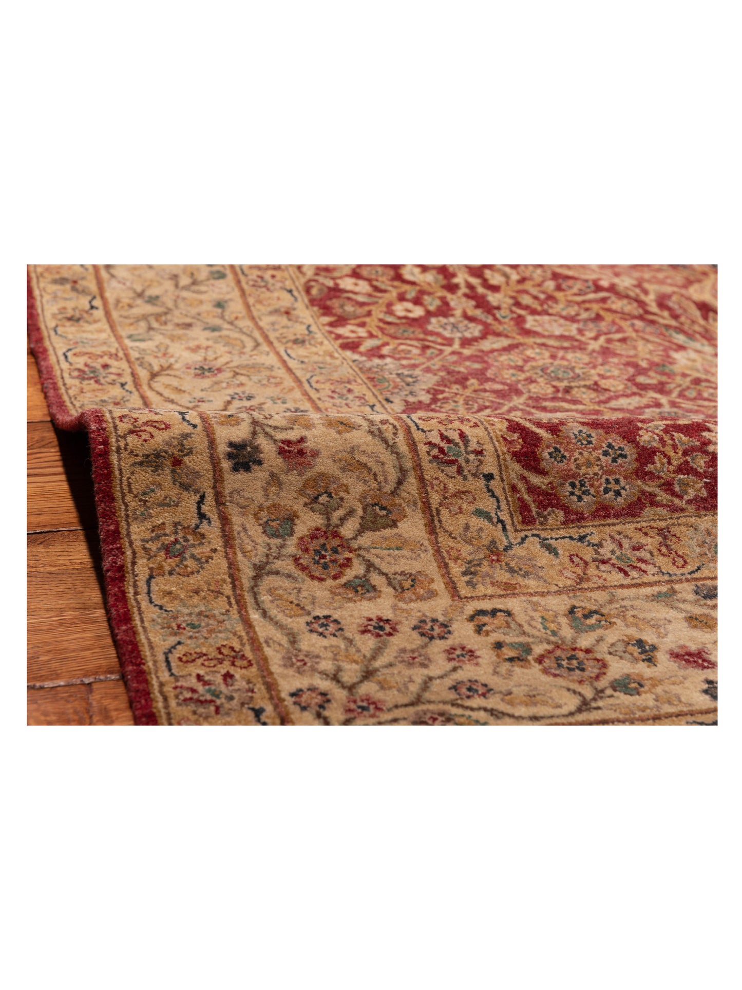 Platinum 82602 Red Ivory 6.1x12.3 Hand Knotted Rug