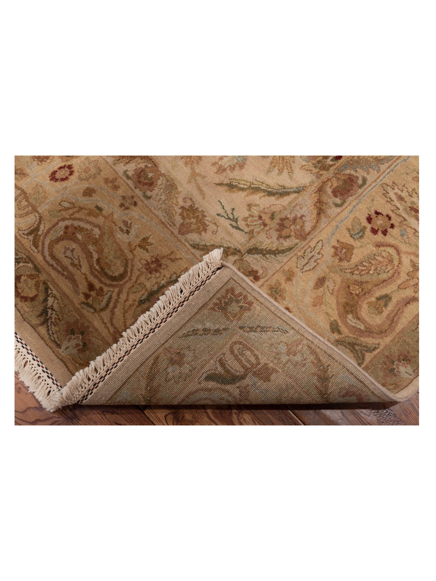 Crown 82680 Camel Camel 8.2x10.3 Hand Knotted Rug