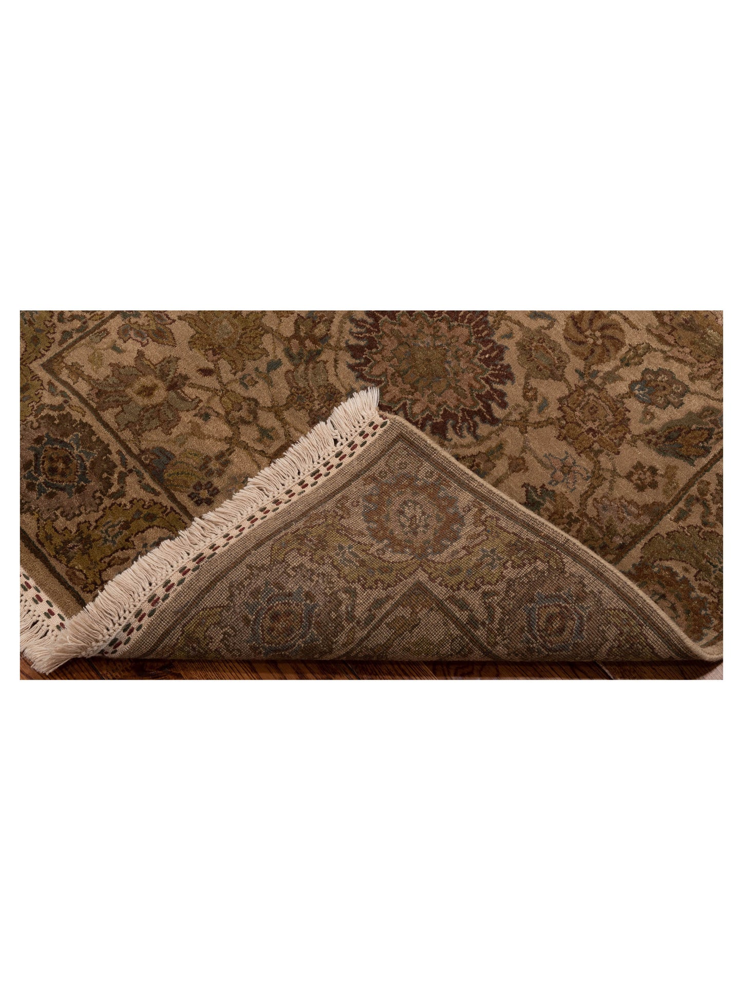 Crown 82703 Beige Brown 3x5 Hand Knotted Rug