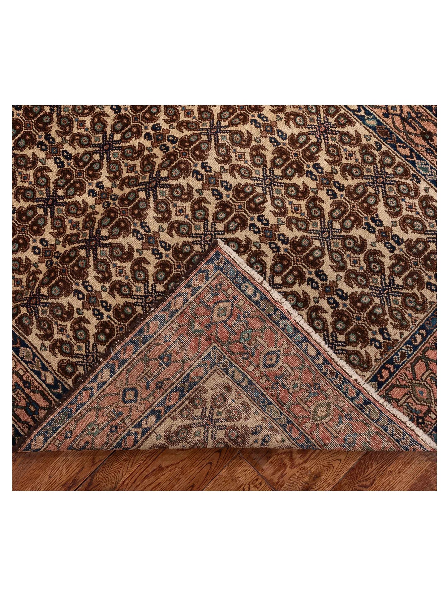 Antique Heirloom 82814 Ivory Pink 4.6x7.1 Hand Knotted Rug