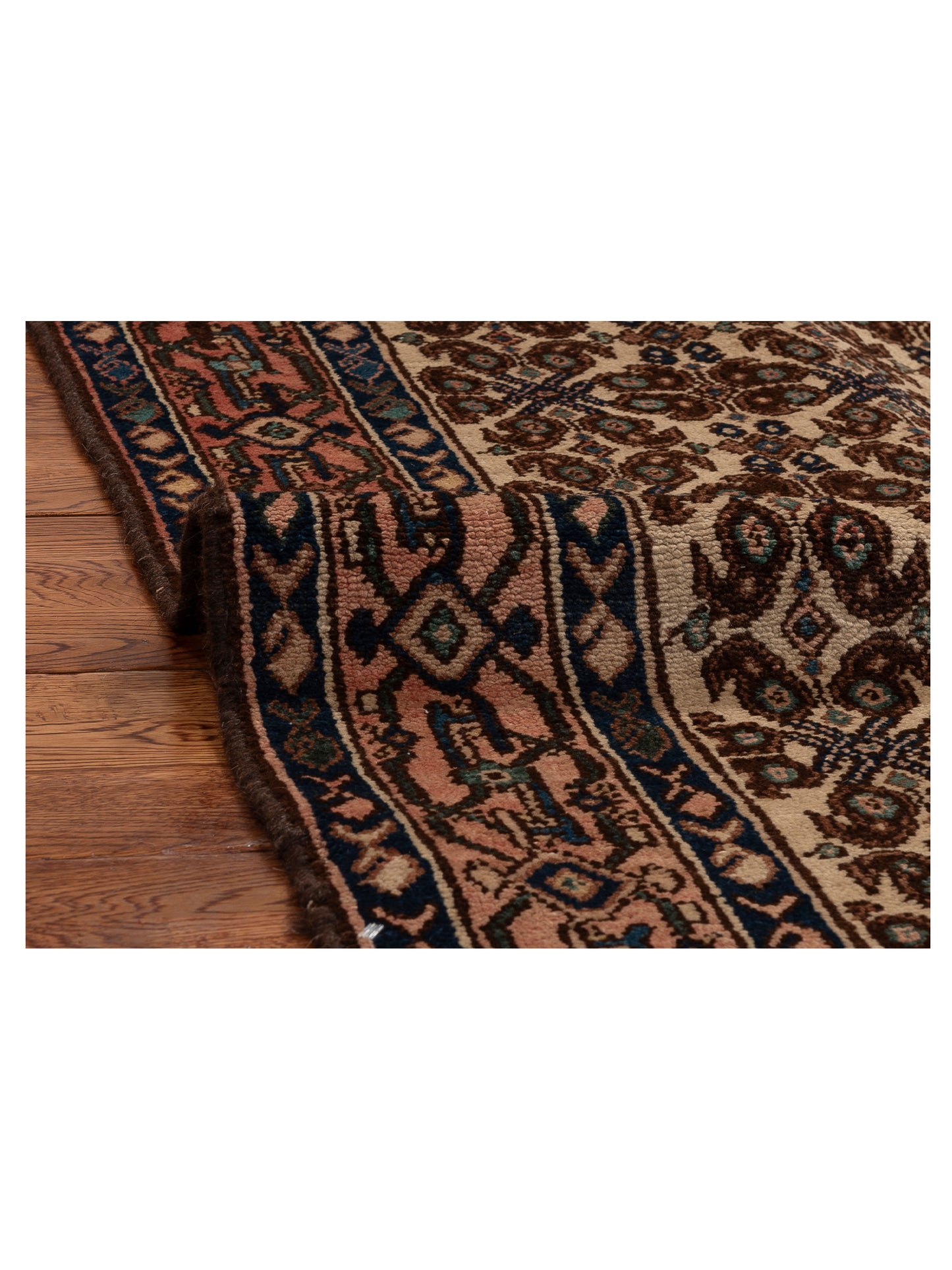 Antique Heirloom 82814 Ivory Pink 4.6x7.1 Hand Knotted Rug