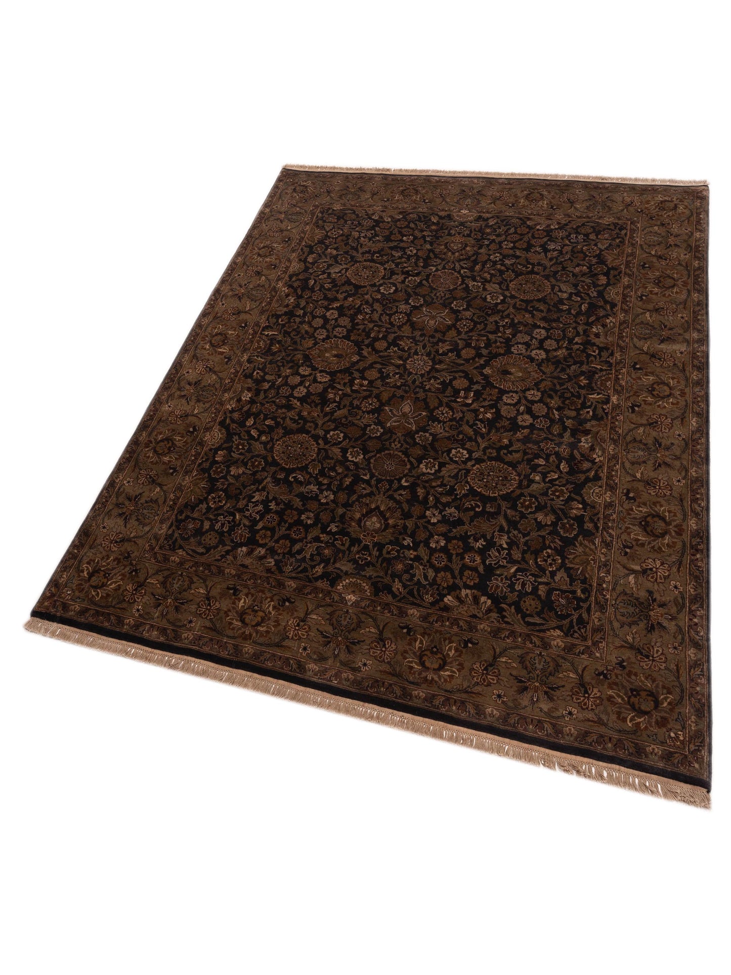 Royal 82965 Charcoal Light Green 8.11x11.5 Hand Knotted Rug