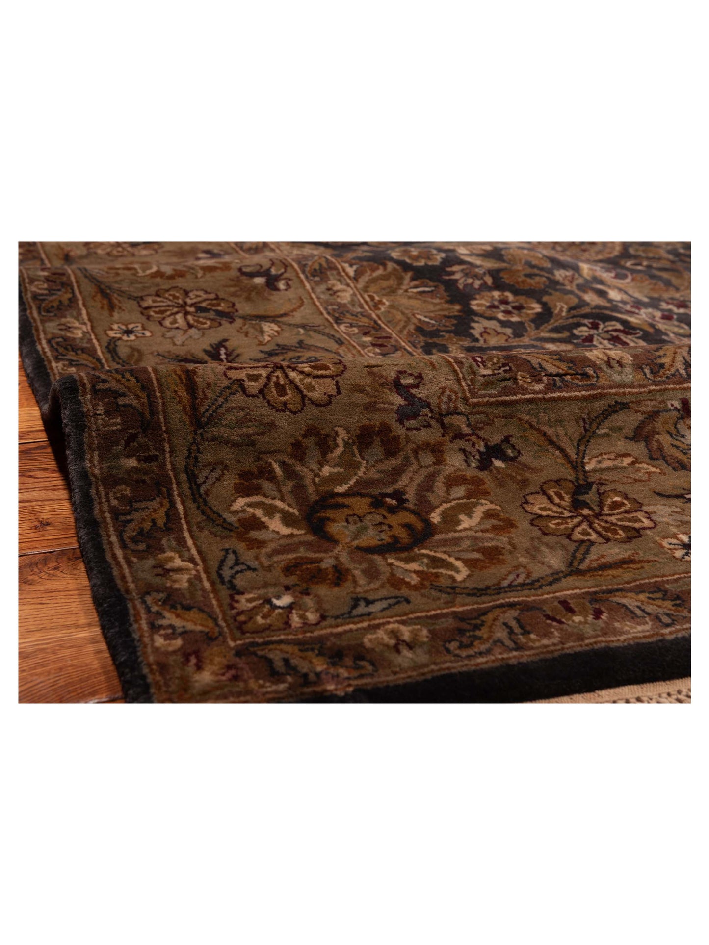 Royal 82965 Charcoal Light Green 8.11x11.5 Hand Knotted Rug