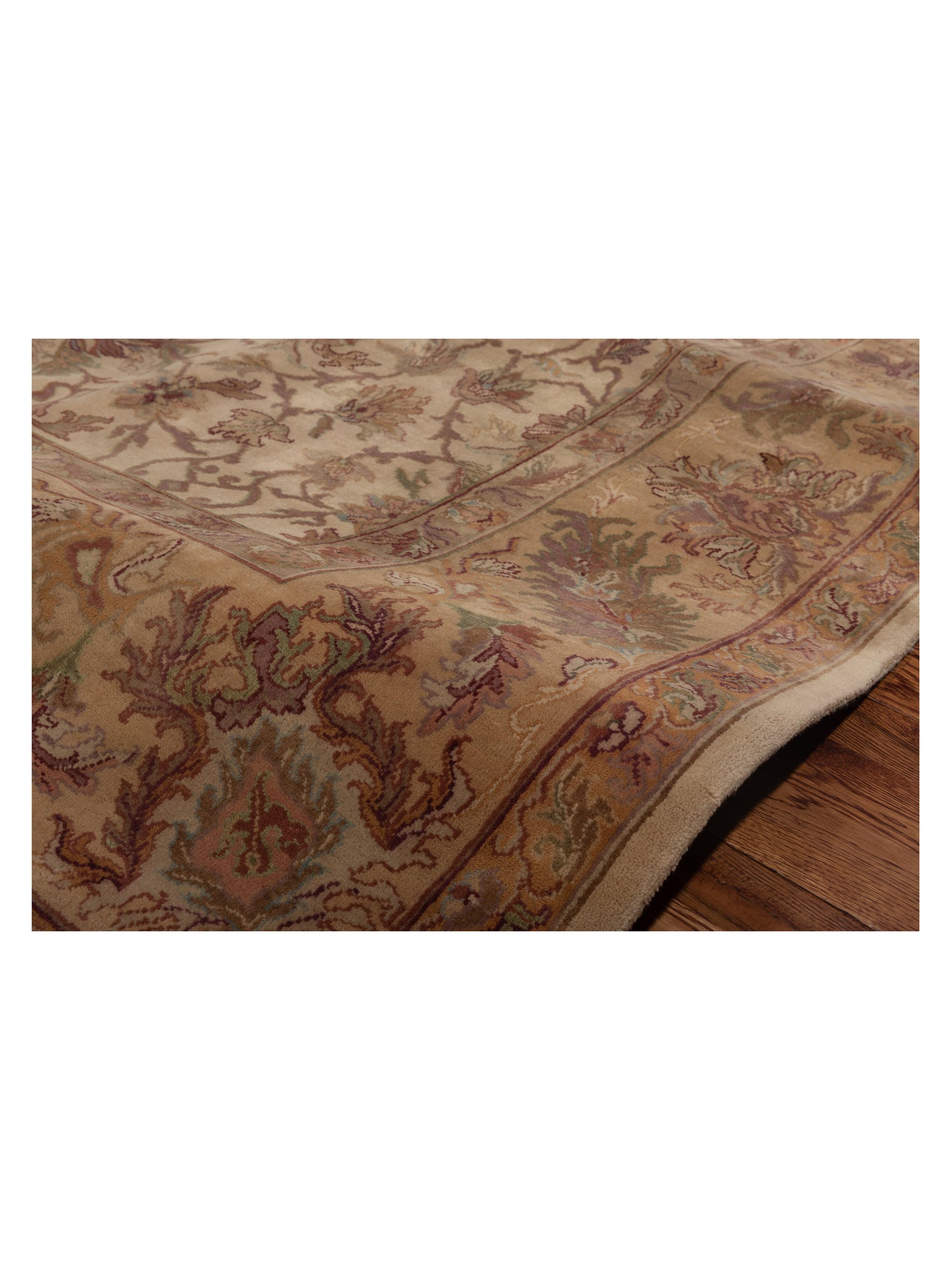 Crown 83410 Beige Gold 8x10 Hand Knotted Rug