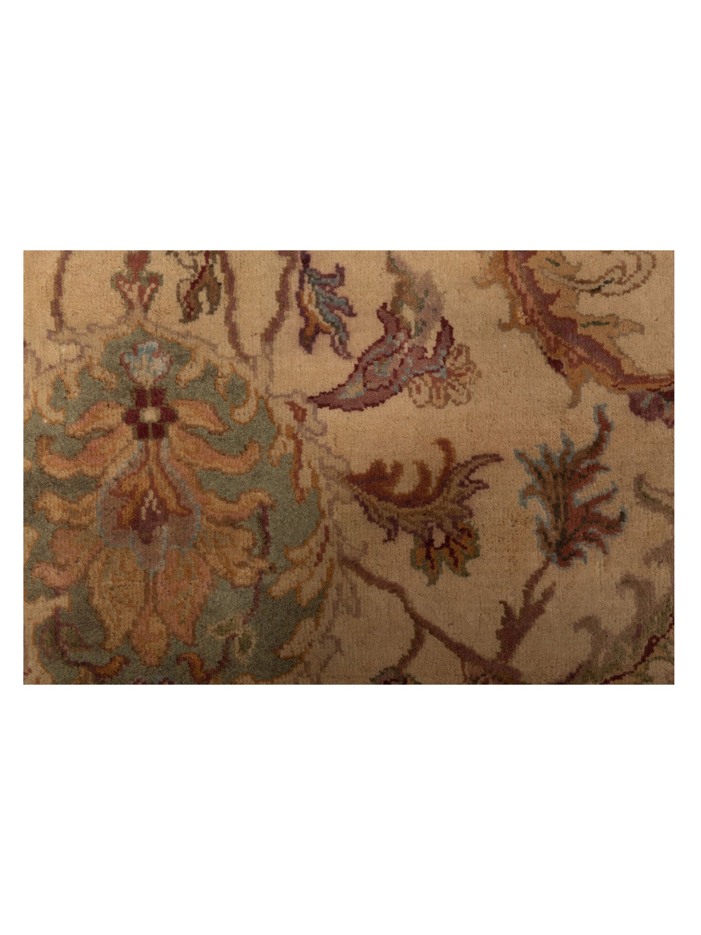 Crown 83410 Beige Gold 8x10 Hand Knotted Rug