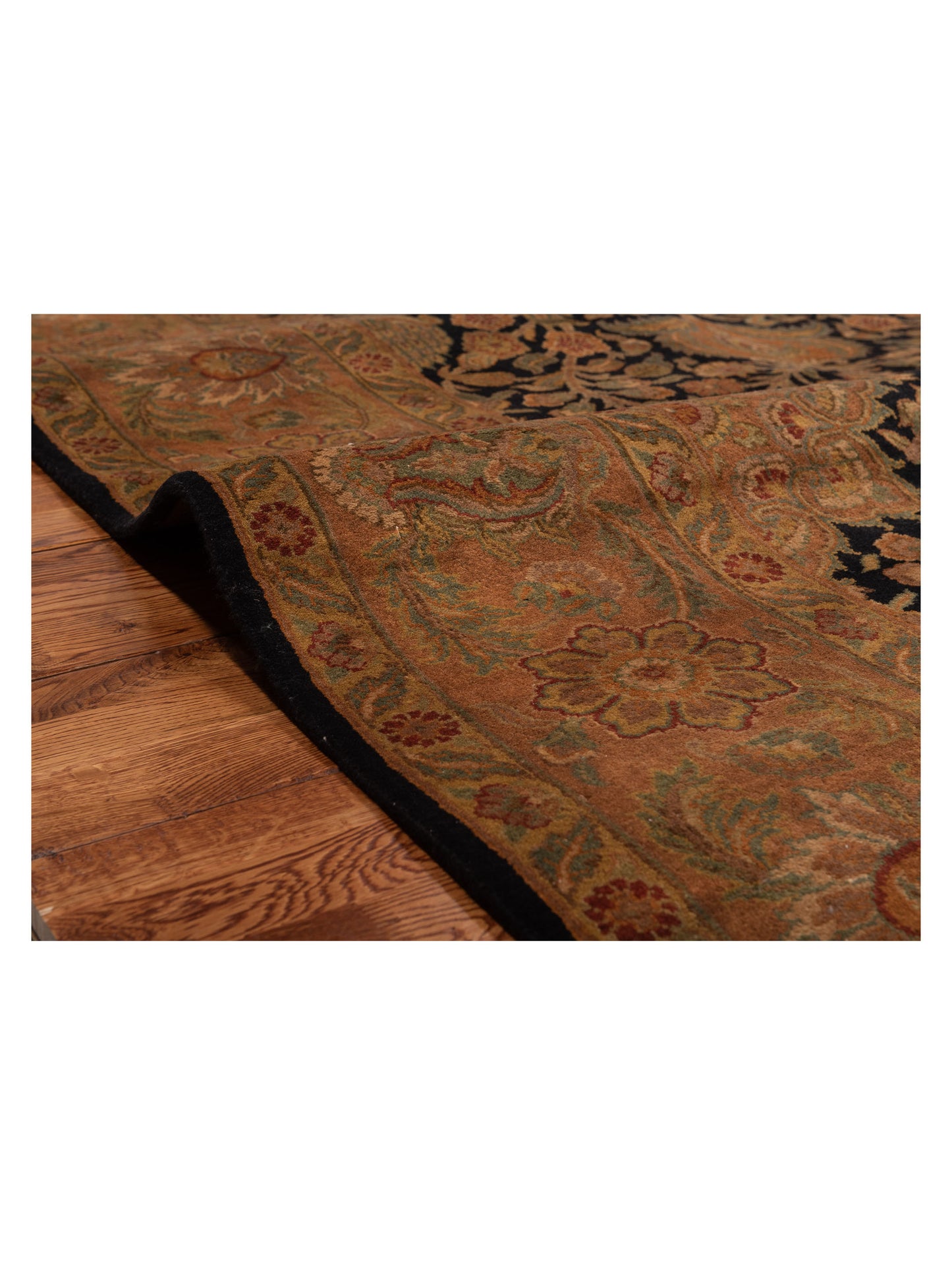 Jahan 83434 Black Gold 8x9 Hand Knotted Rug