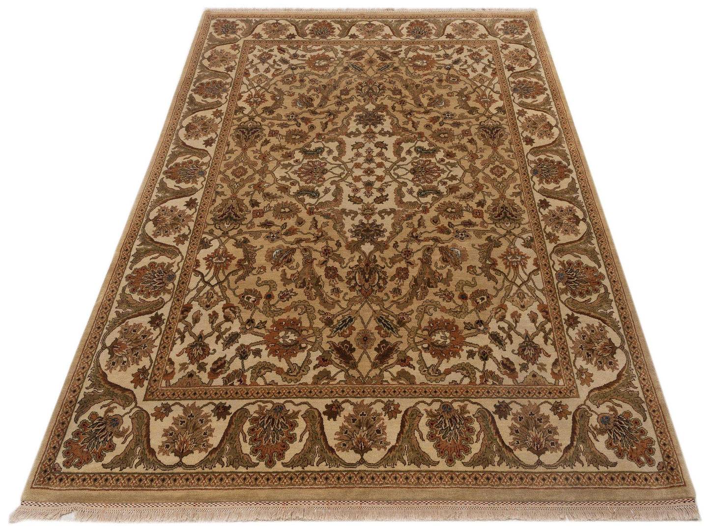 Jahan 83568 Camel Ivory 8x10 Hand Knotted Rug