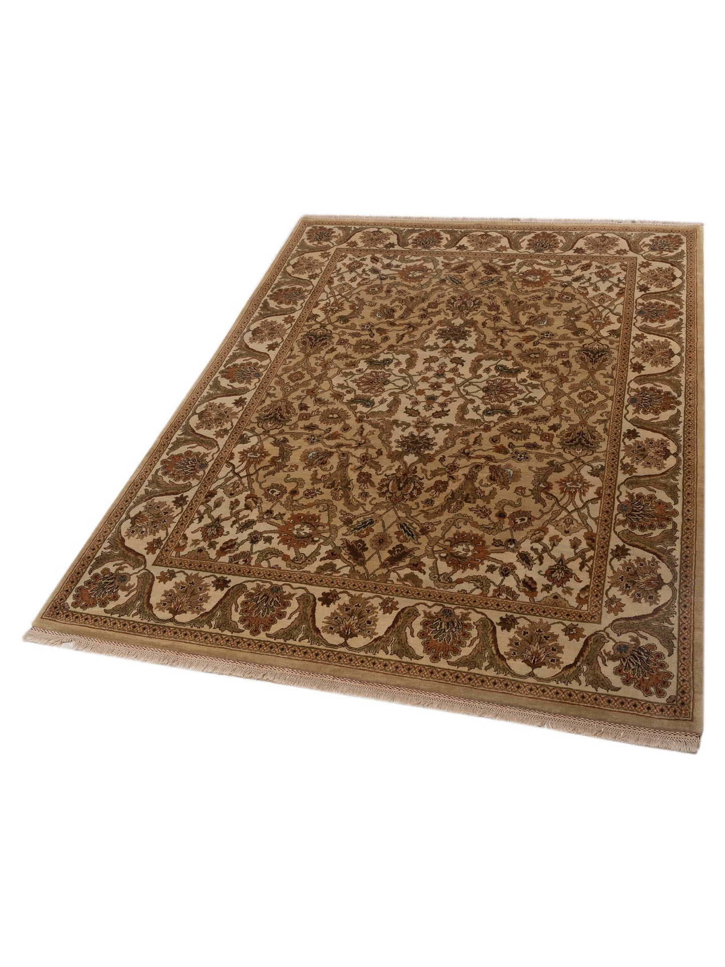 Jahan 83568 Camel Ivory 8x10 Hand Knotted Rug