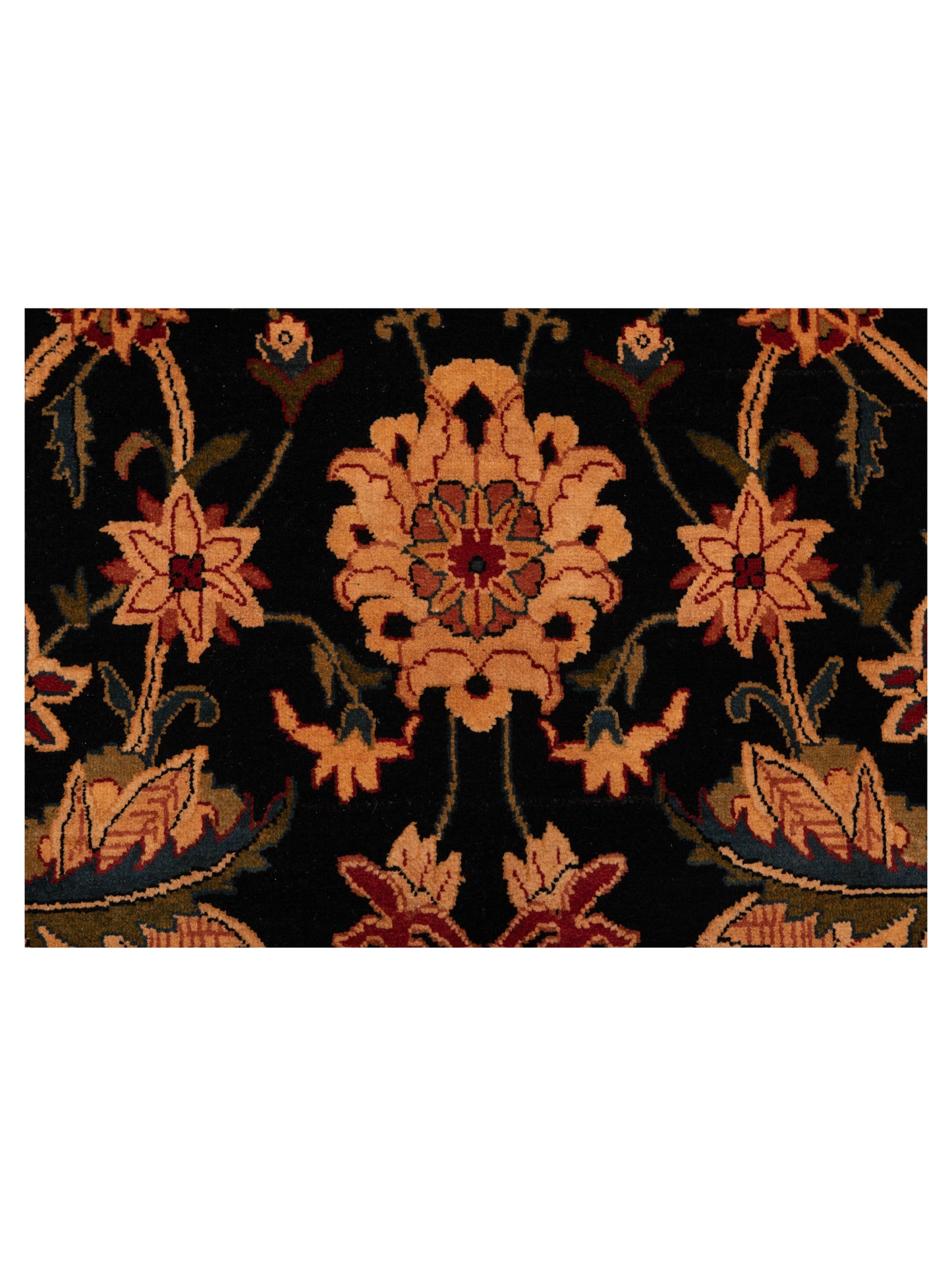 Jahan 83585 Black Olive 8.11x12.4 Hand Knotted Rug