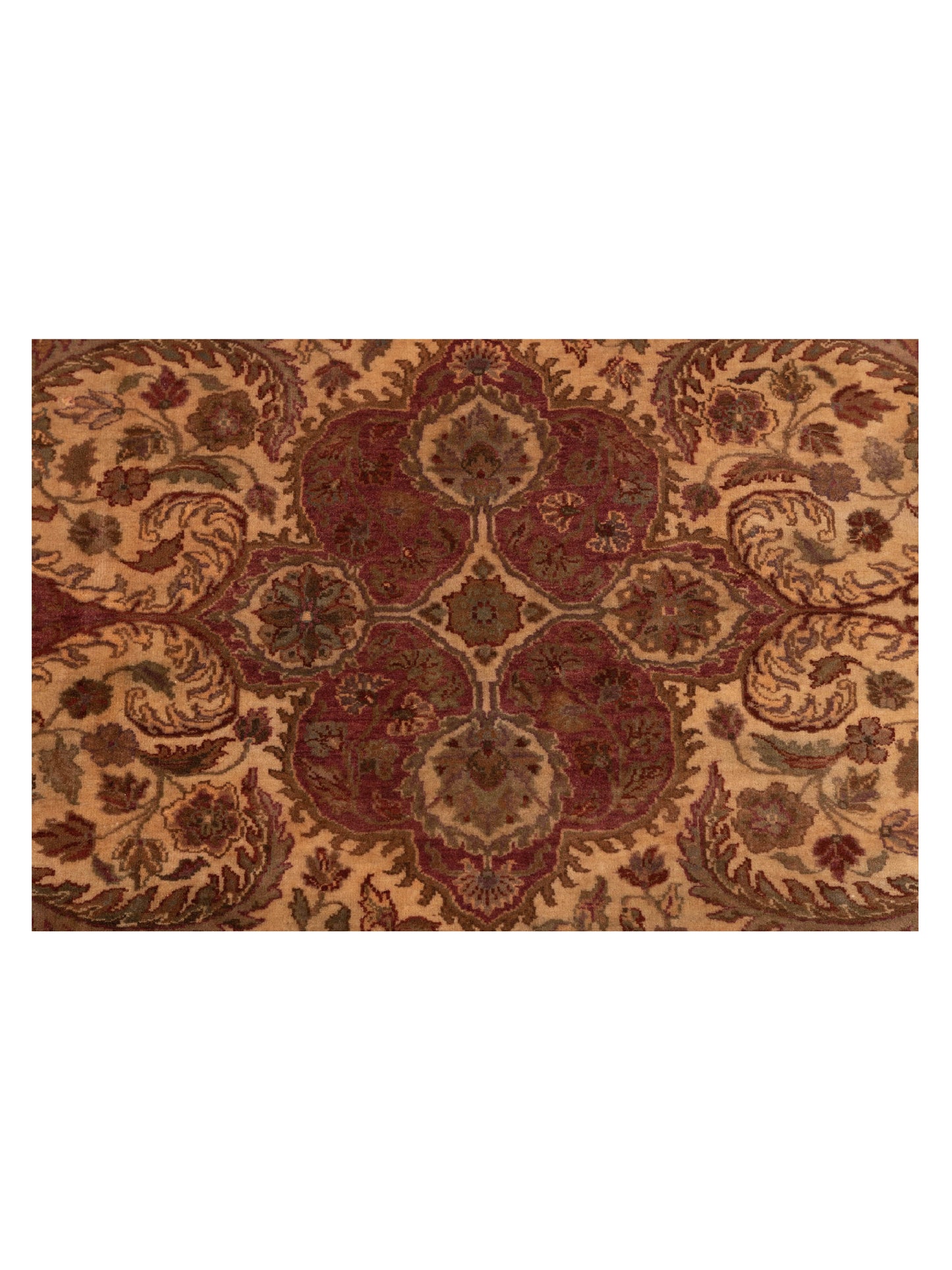 Crown 83602 Beige Beige 8.10x11.7 Hand Knotted Rug