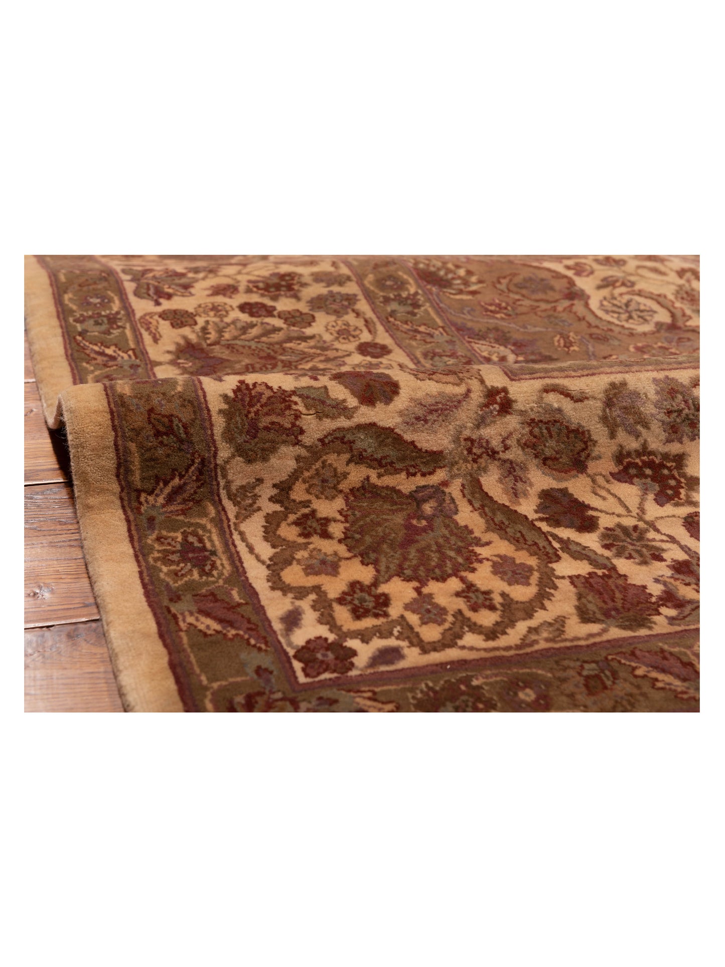 Crown 83602 Beige Beige 8.10x11.7 Hand Knotted Rug