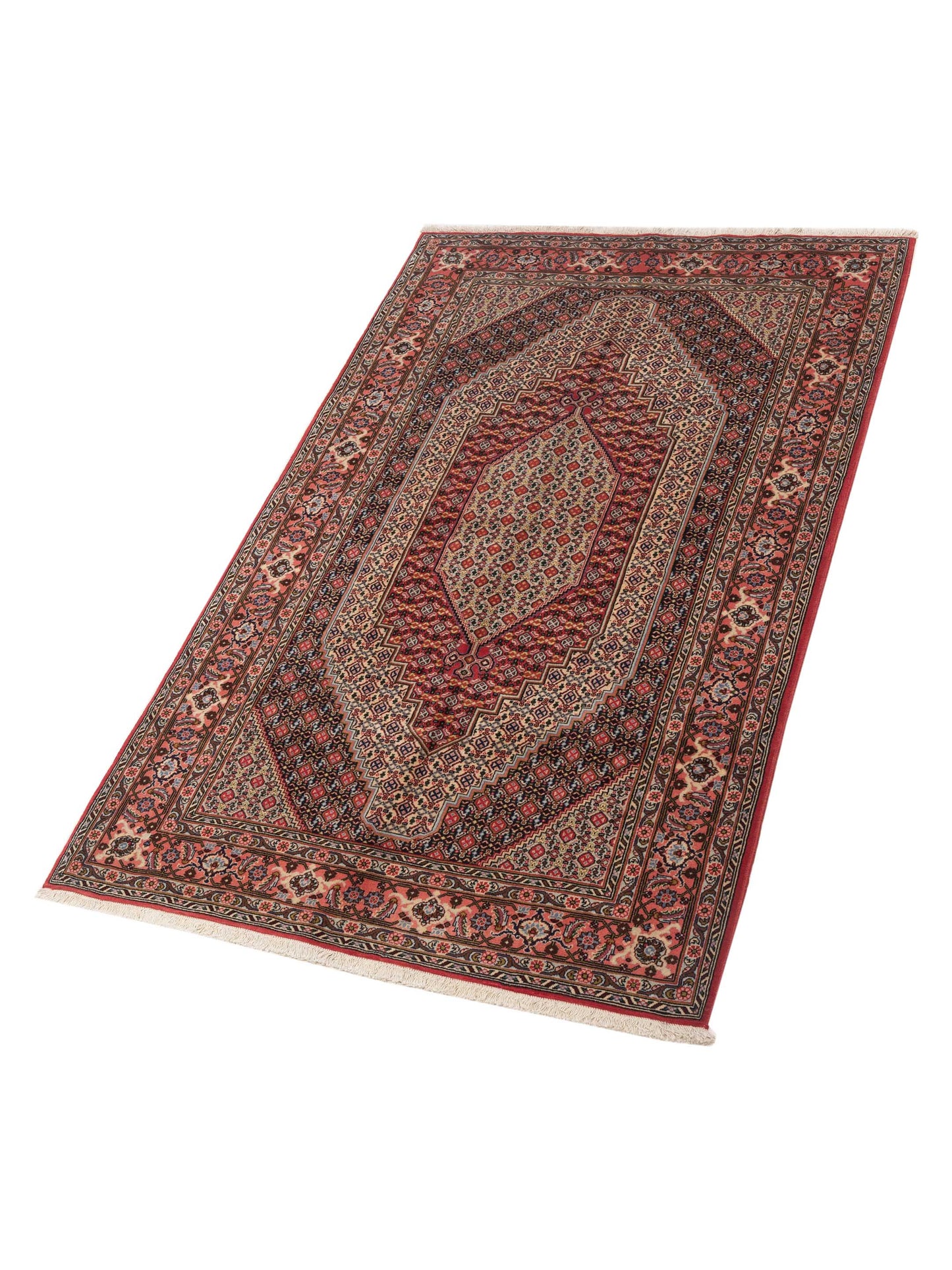 Antique Heirloom 83672 Ivory Pink 5x8.4 Hand Knotted Rug
