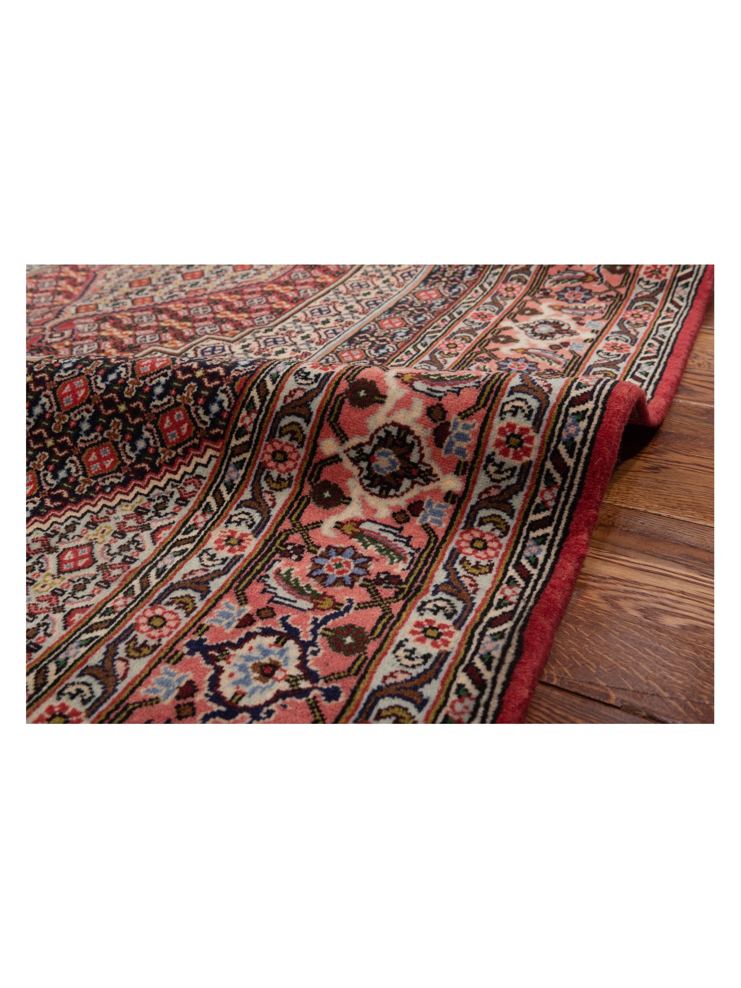 Antique Heirloom 83672 Ivory Pink 5x8.4 Hand Knotted Rug