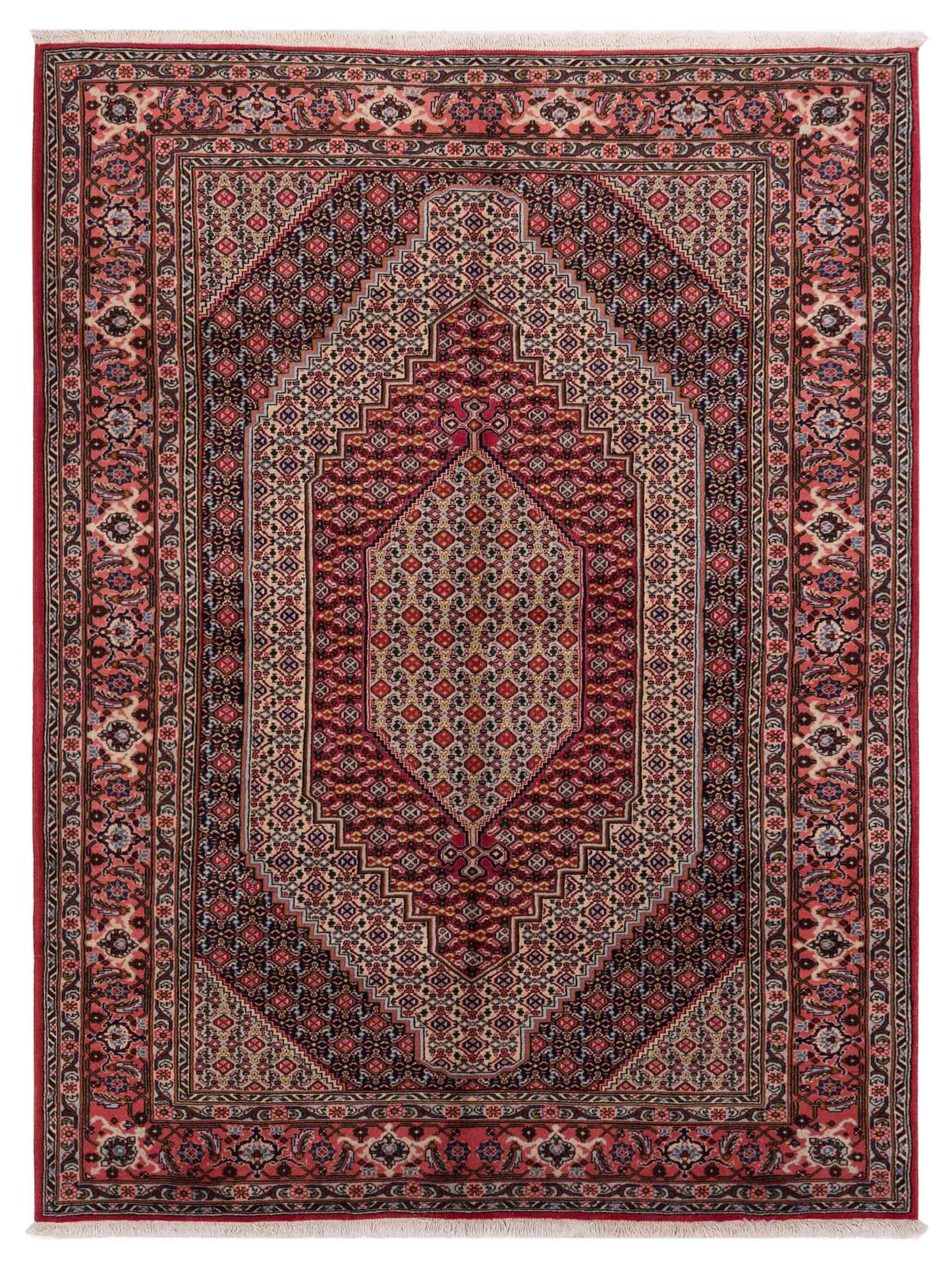 Pasha Antique Heirloom Ivory Pink Traditional