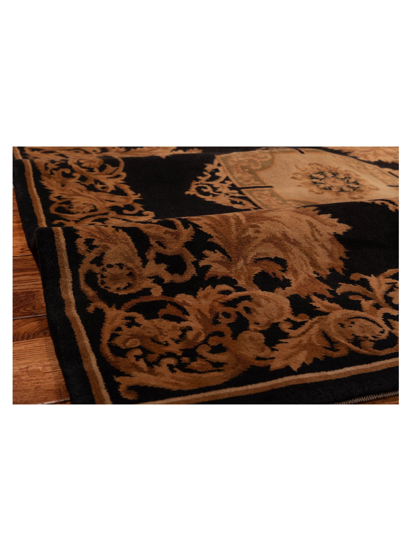 Savannorie 83798 Black Gold 8.10x12 Hand Knotted Rug