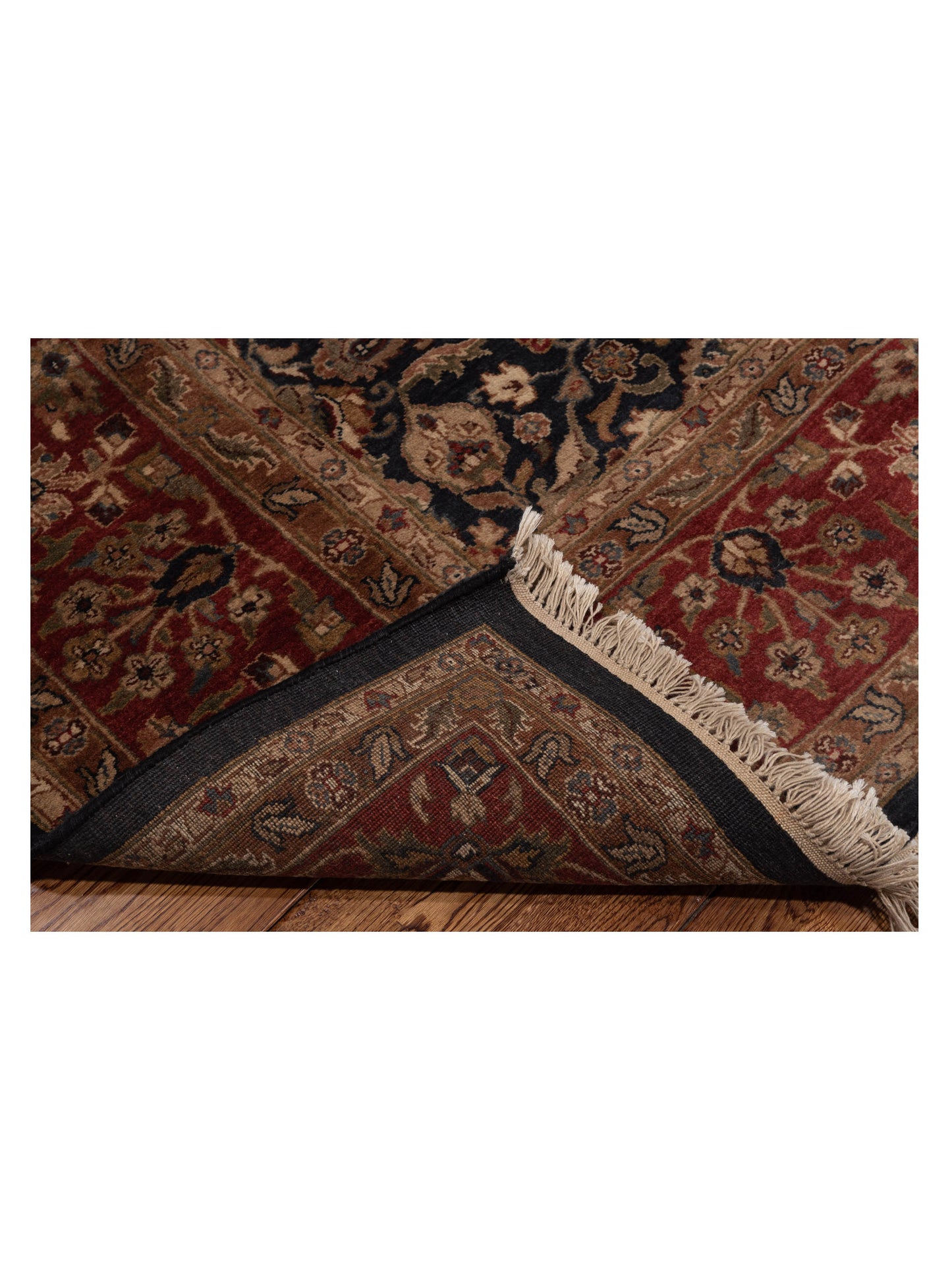Crown 83897 Navy Red 8x9.10 Hand Knotted Rug