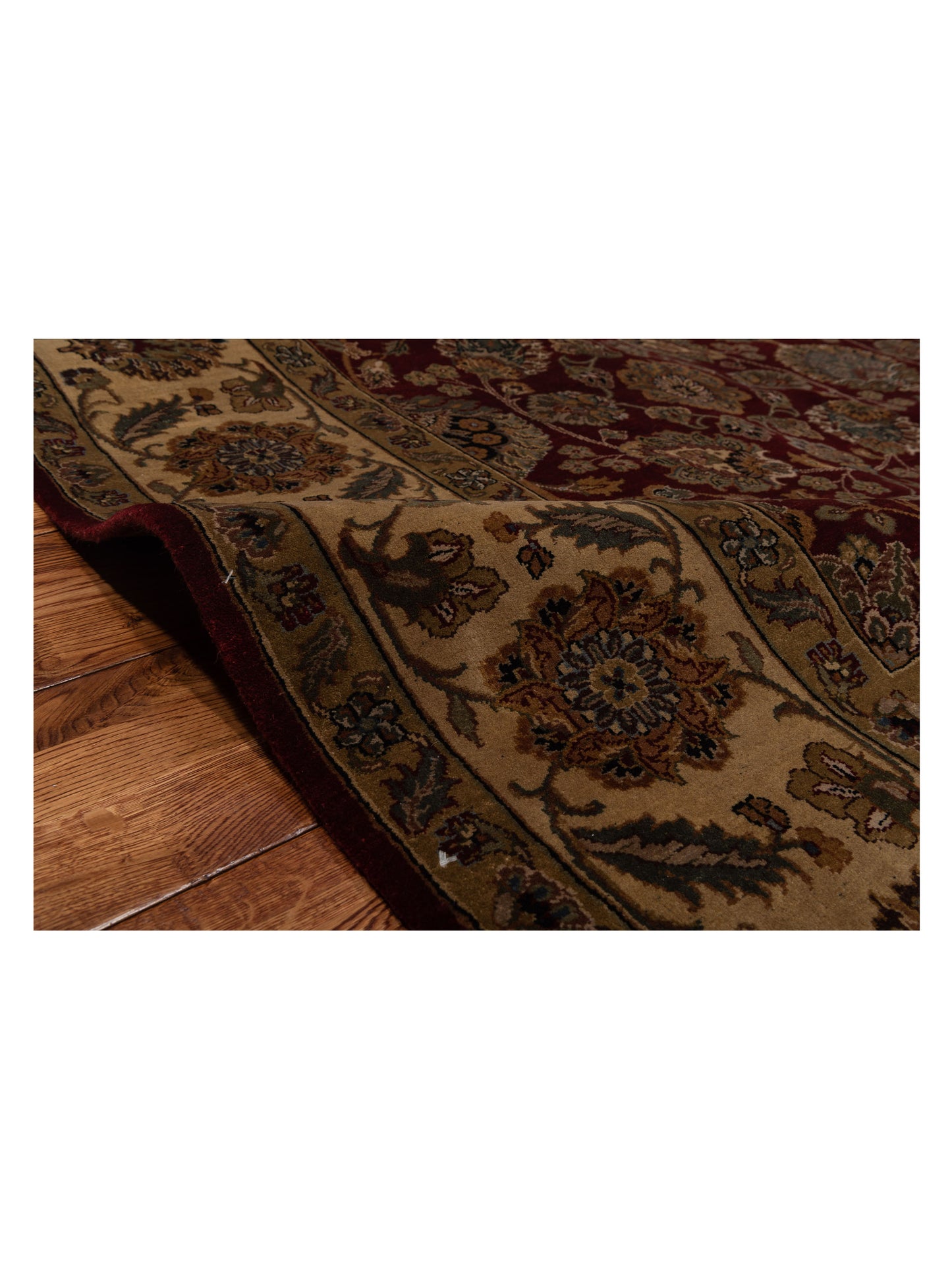 Crown 83899 Red Beige 8.1x10.2 Hand Knotted Rug