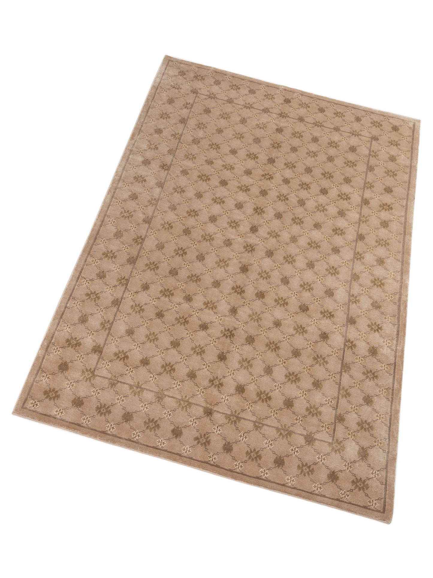 Himalayan 83978 Beige 6.1x9.1 Hand Knotted Rug