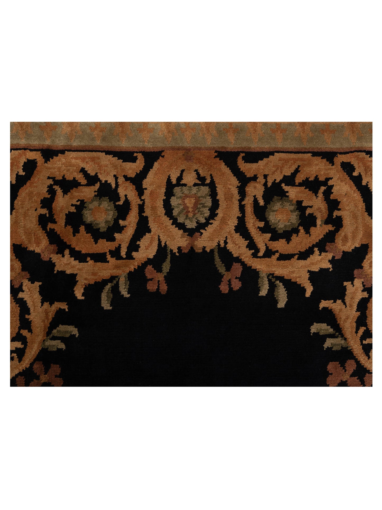 Himalayan 83981 Black 6.2x8.9 Hand Knotted Rug