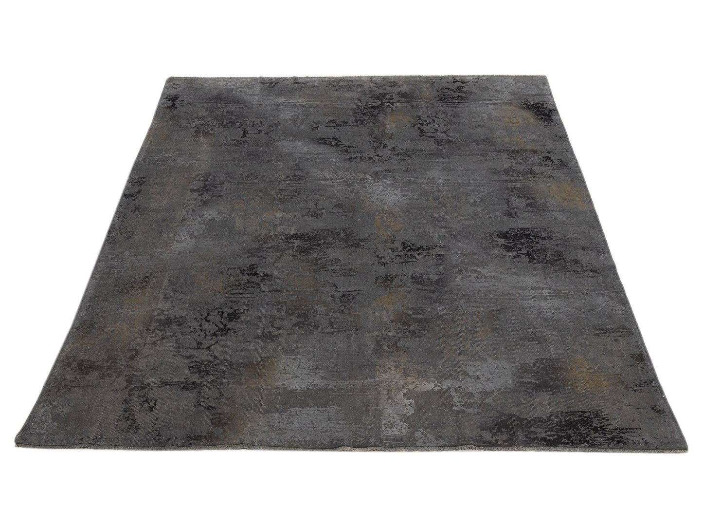 Vintage 84119 Dark Gray 7.10x9.5 Hand Knotted Rug