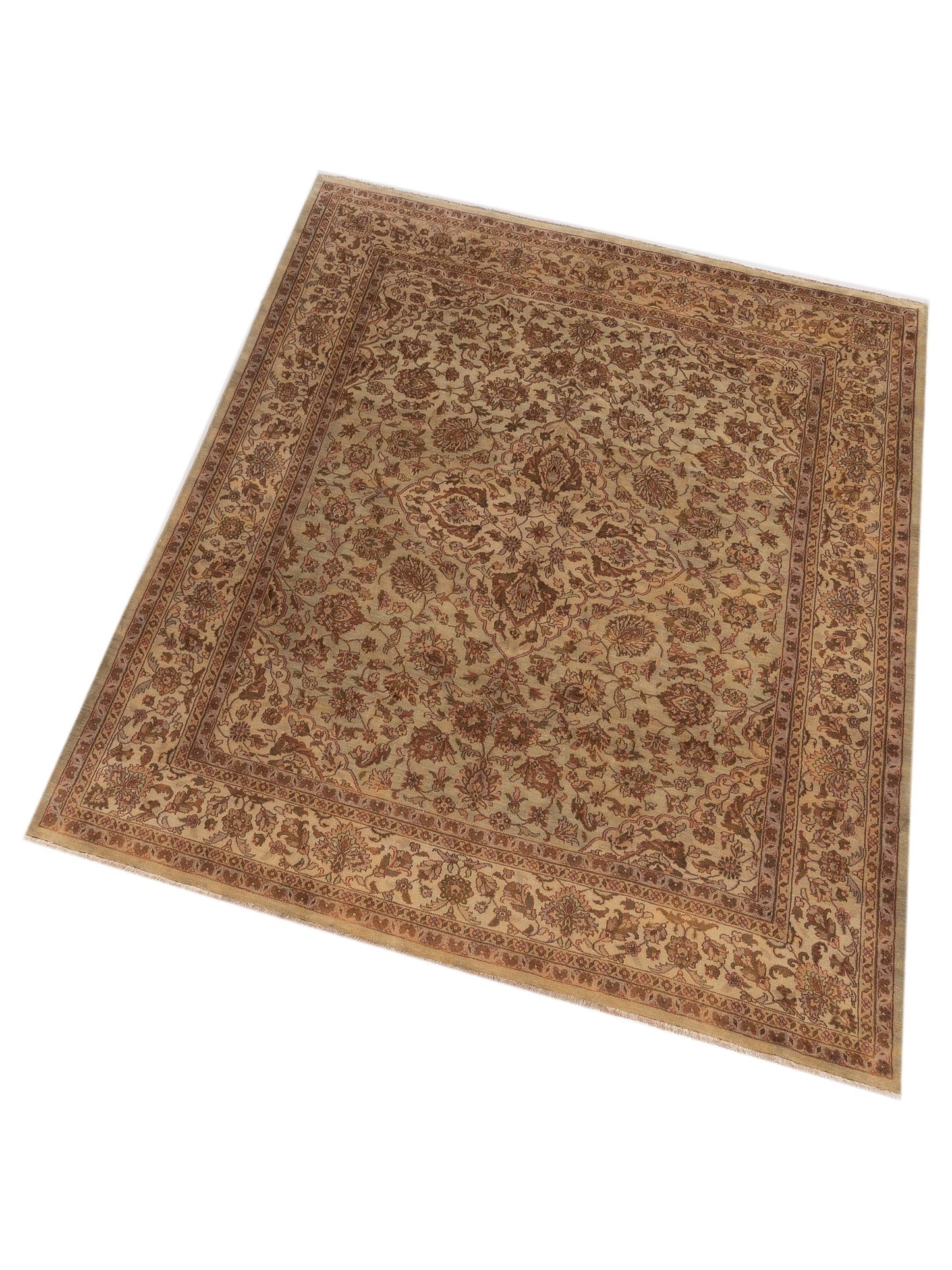 Jahan 84129 Beige Ivory 8x9.11 Hand Knotted Rug