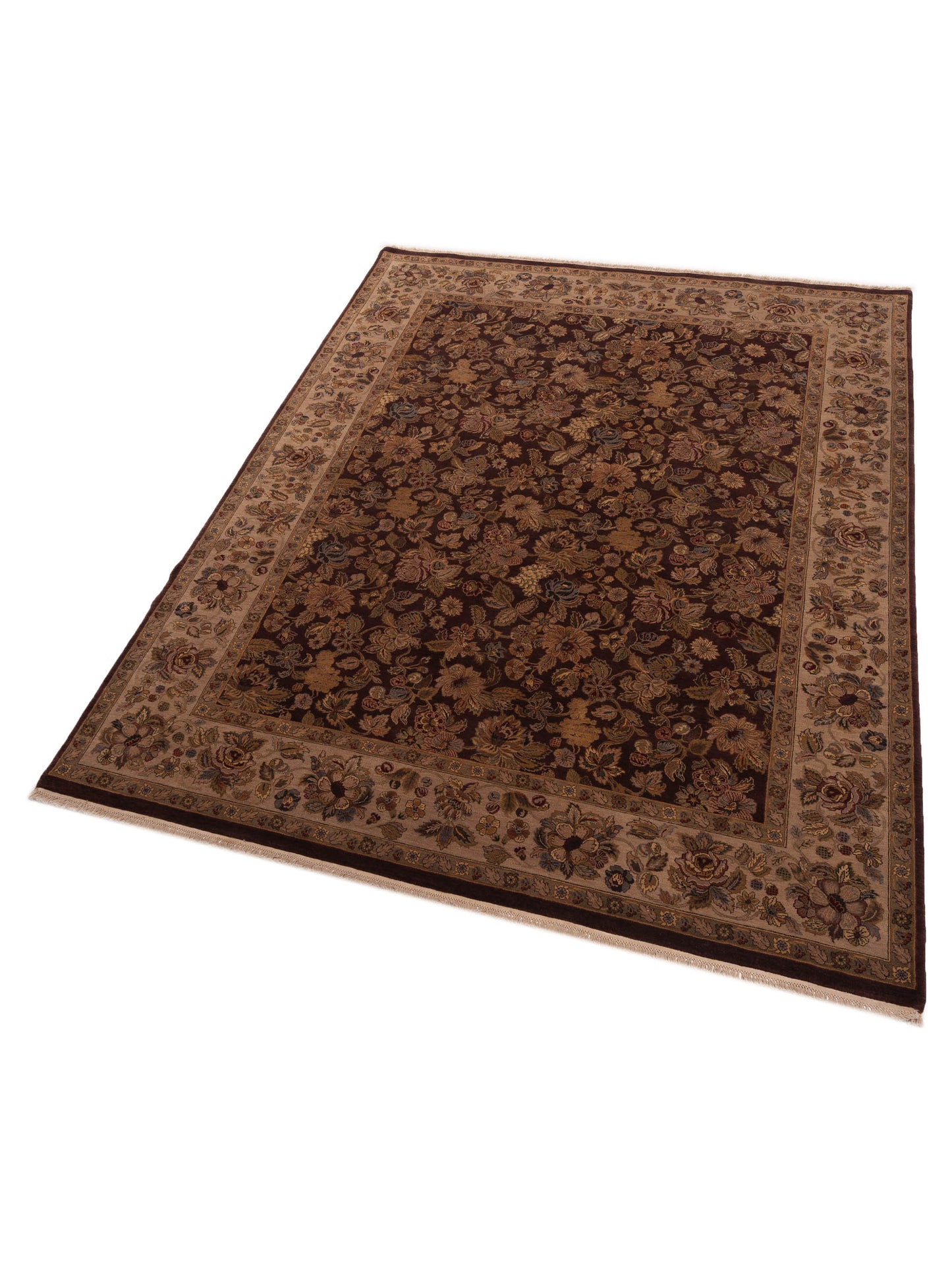 Jahan 84187 Purple Beige 9x11.11 Hand Knotted Rug