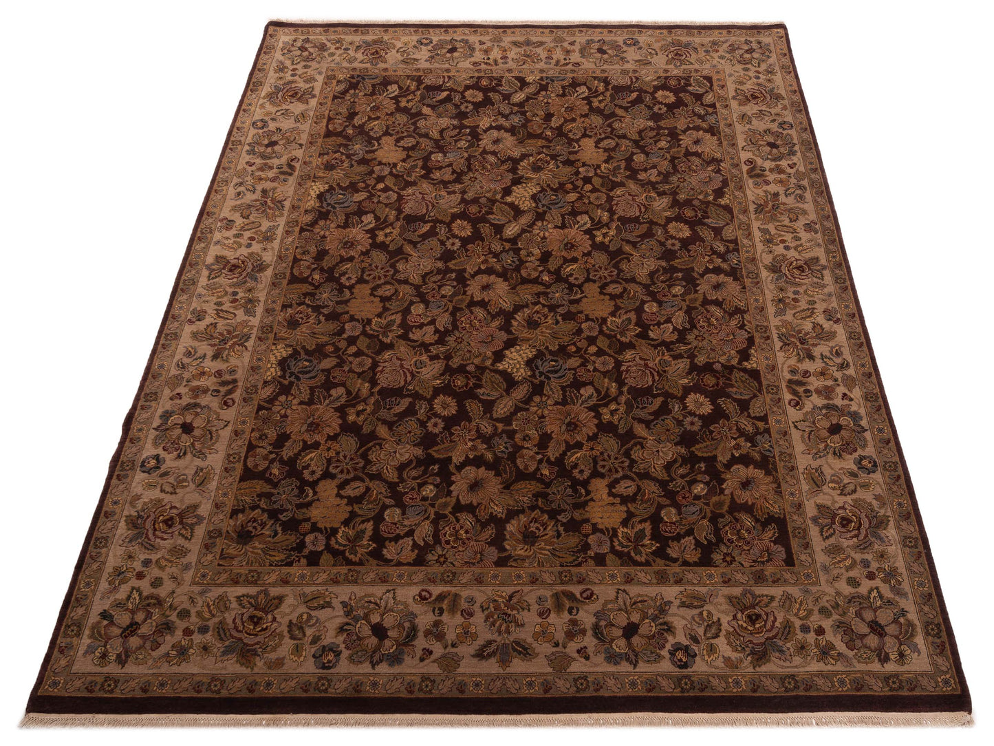 Jahan 84187 Purple Beige 9x11.11 Hand Knotted Rug
