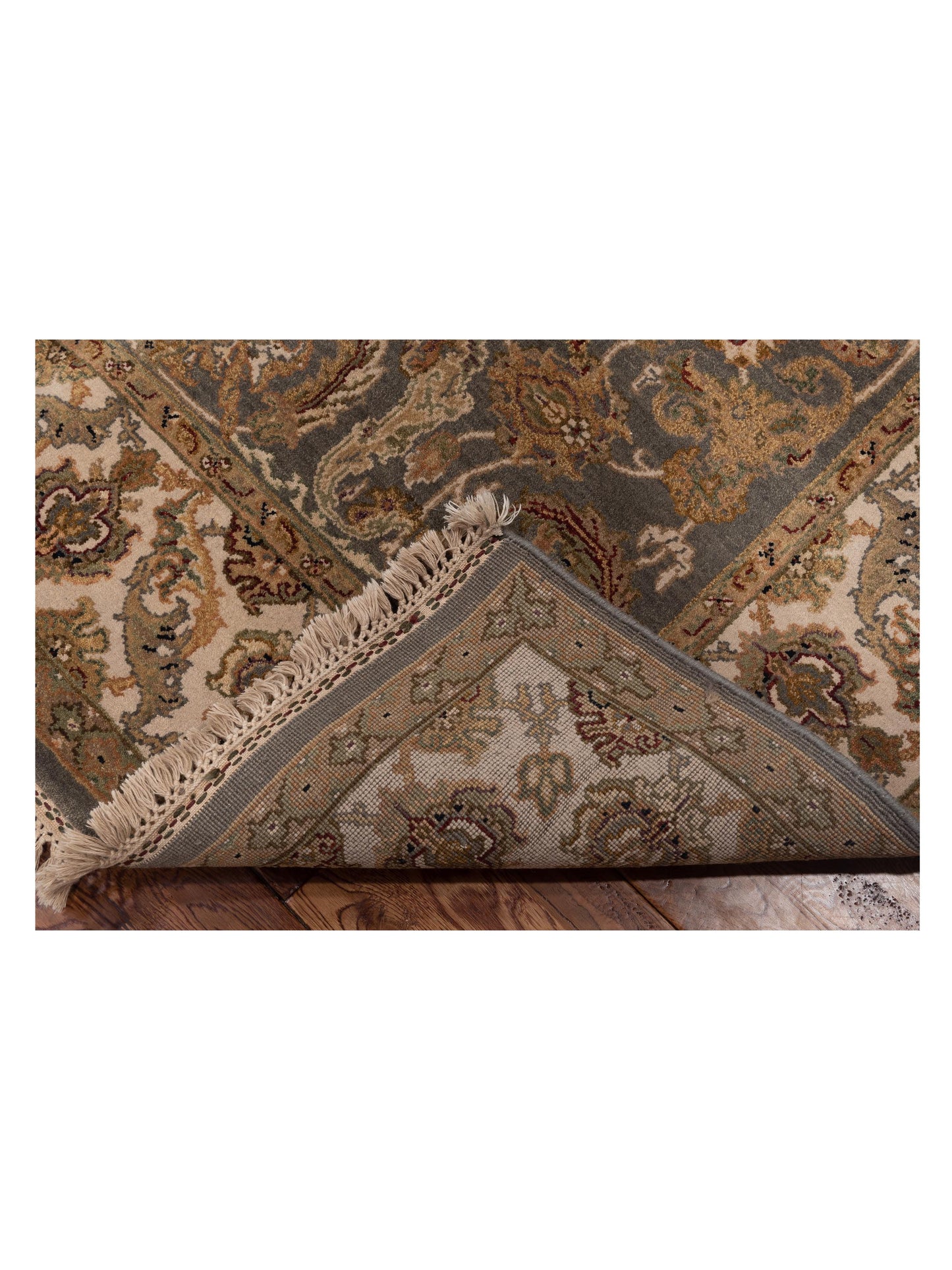 Jahan 84217 Silver Ivory 6.3x9.2 Hand Knotted Rug