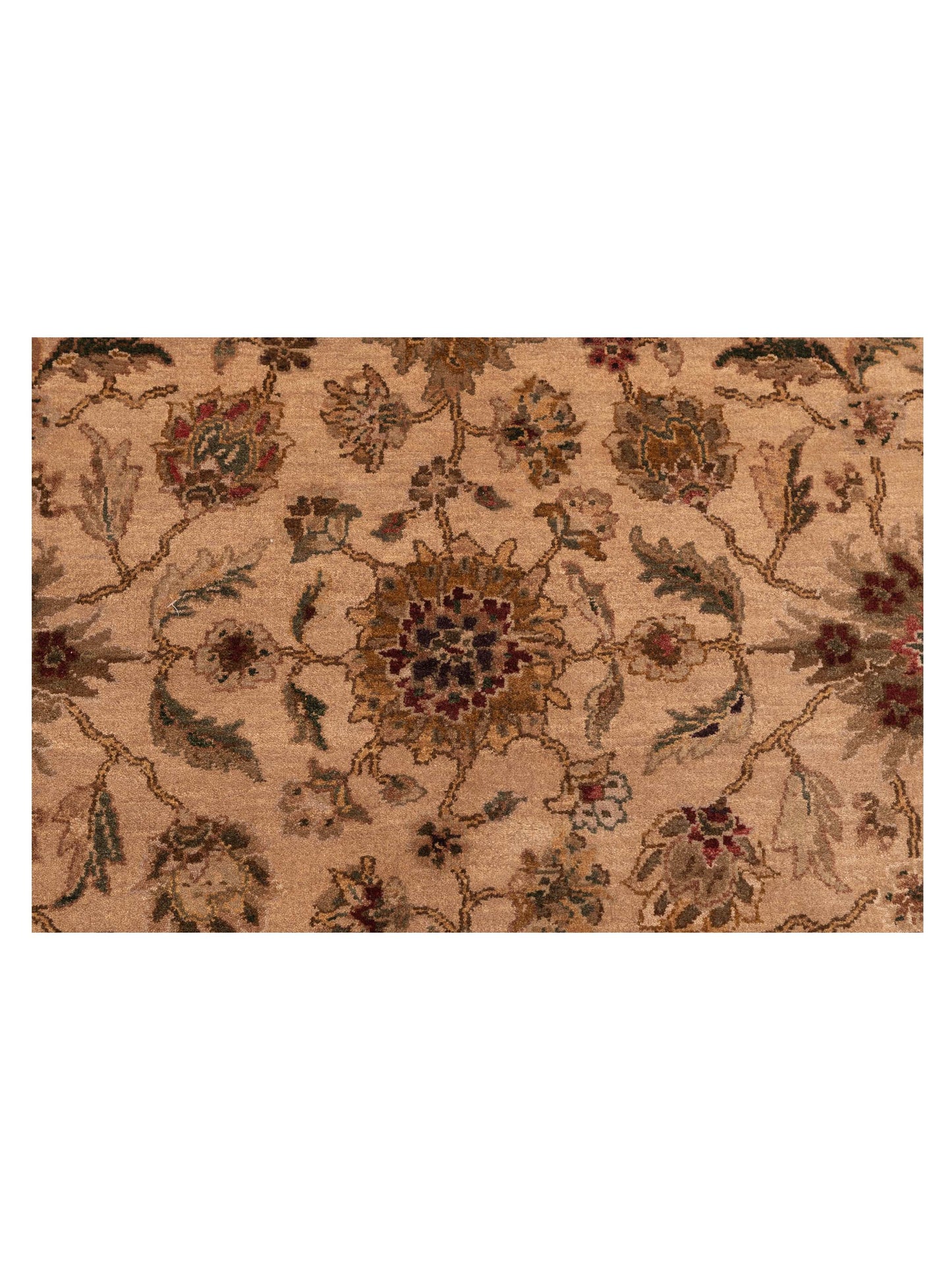 Crown 84225 Beige Camel 9.4x11.7 Hand Knotted Rug