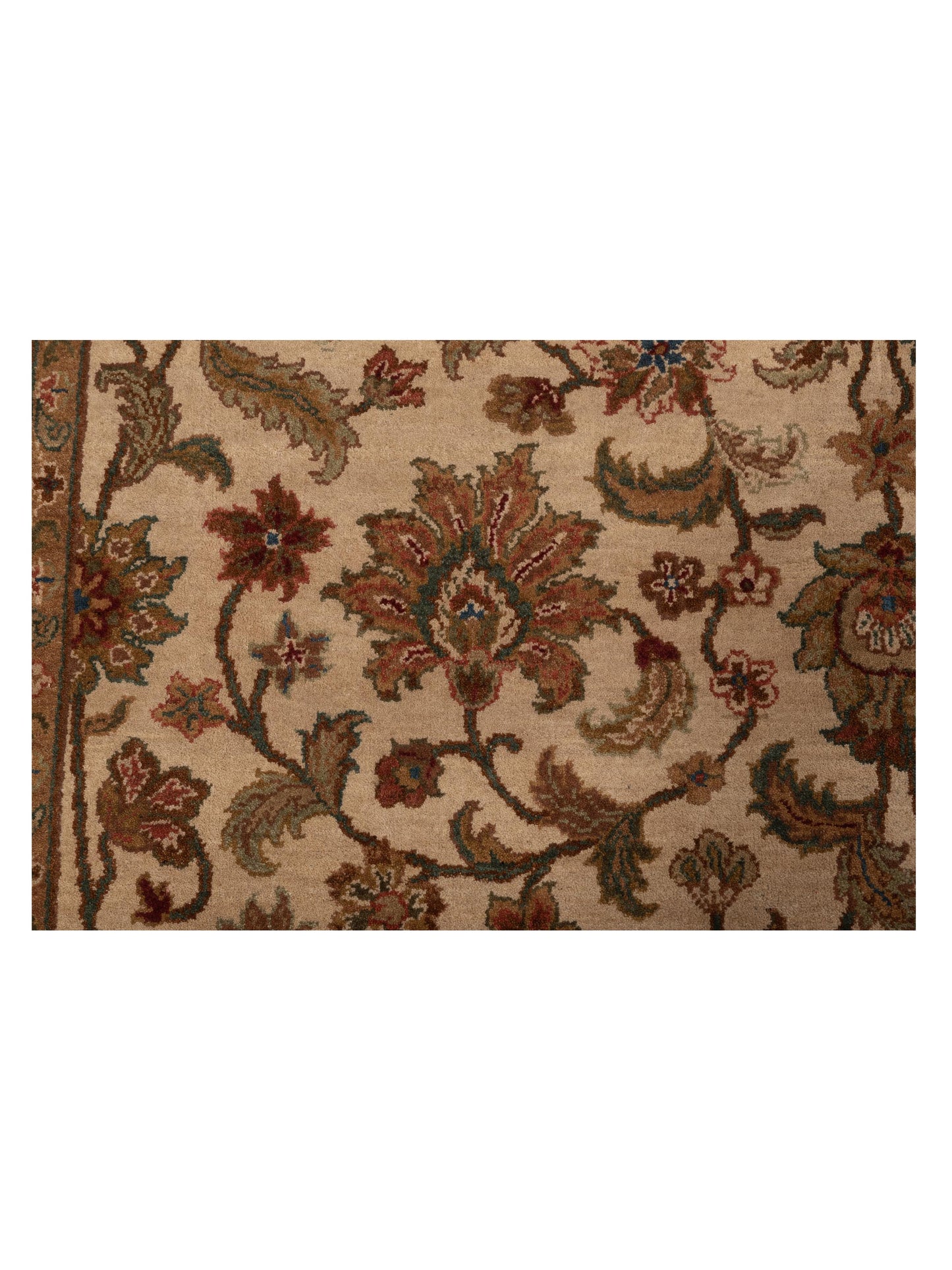 Crown 84227 Ivory Ivory 6.1x9.2 Hand Knotted Rug
