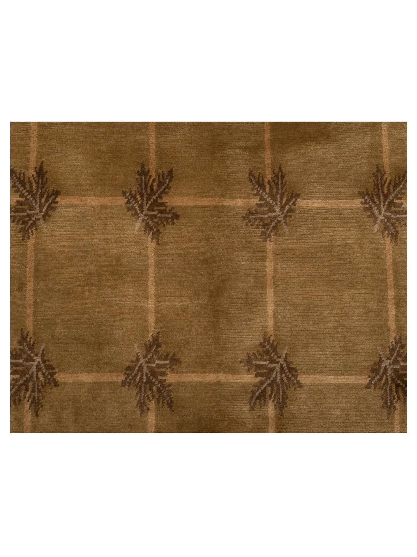 Himalayan 84253 Olive Brown 5.6x8.5 Hand Knotted Rug