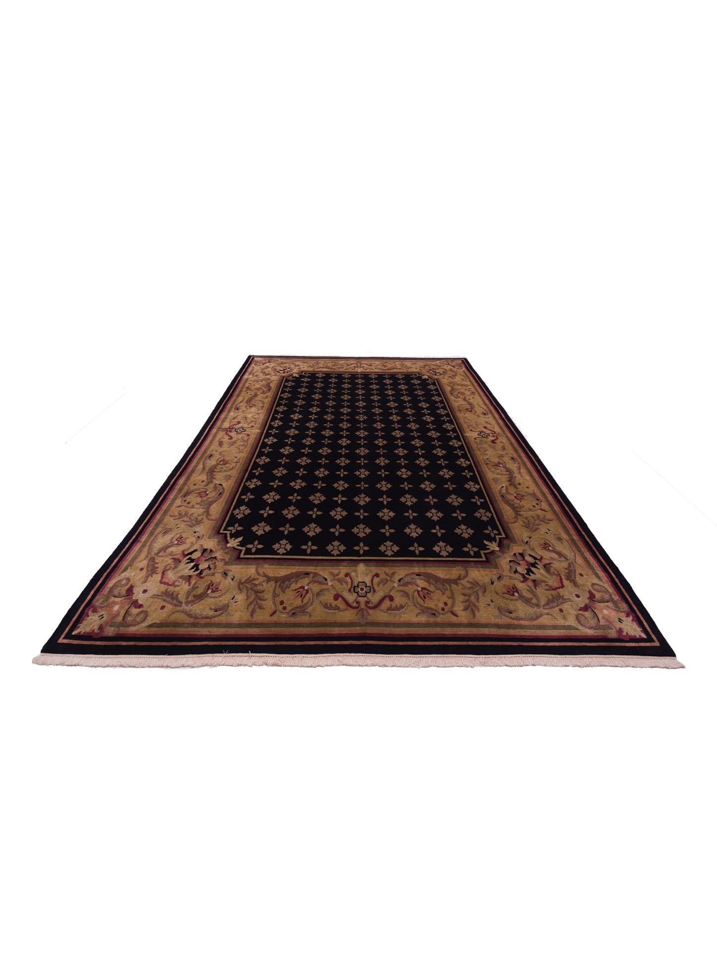 Himalayan 84256 Black Gold 10x13.11 Hand Knotted Rug