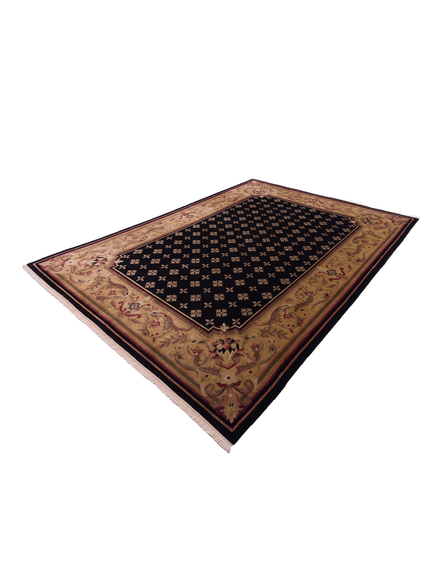 Himalayan 84256 Black Gold 10x13.11 Hand Knotted Rug