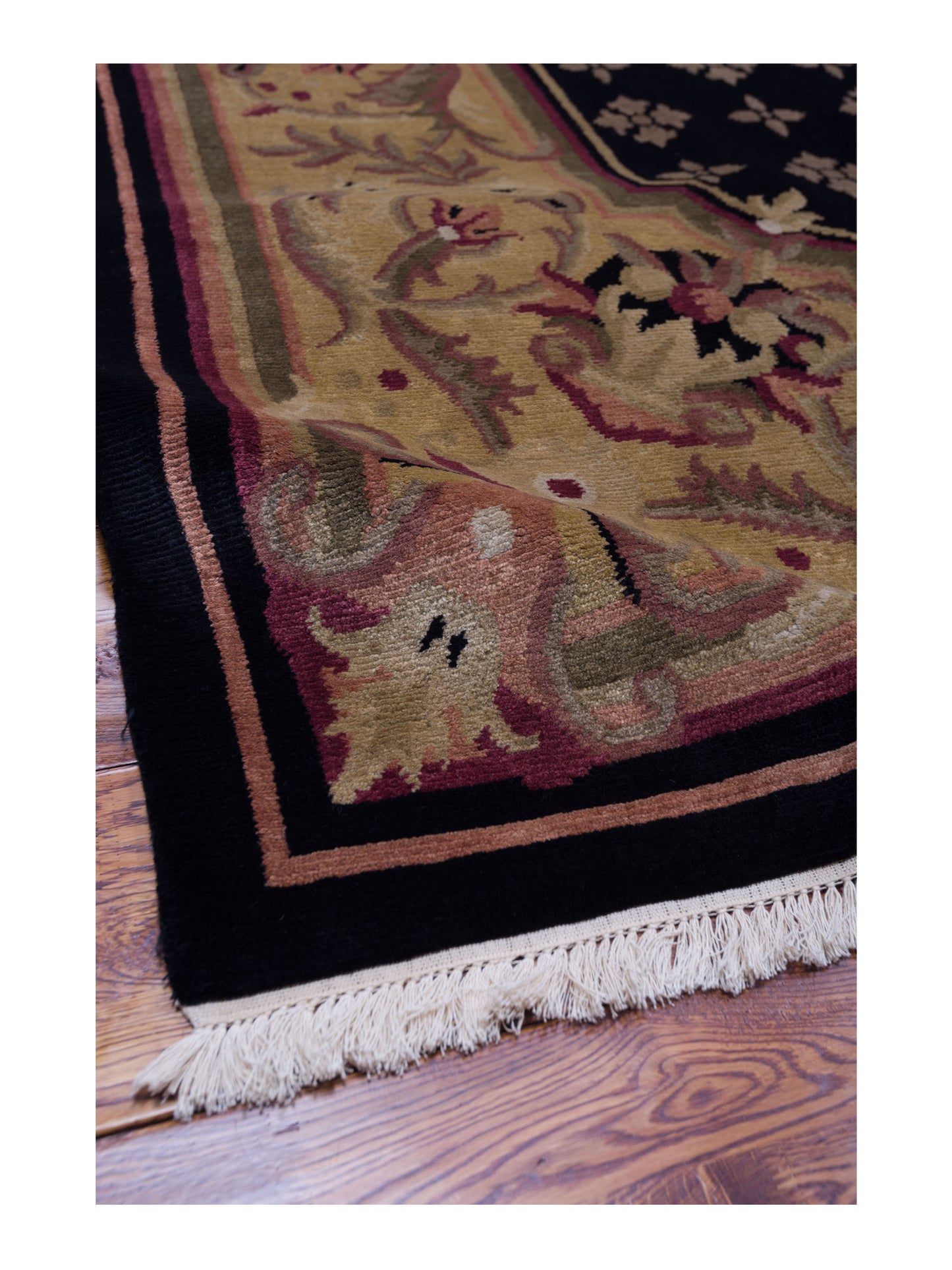 Himalayan 84256 Black Gold 10x13.11 Hand Knotted Rug
