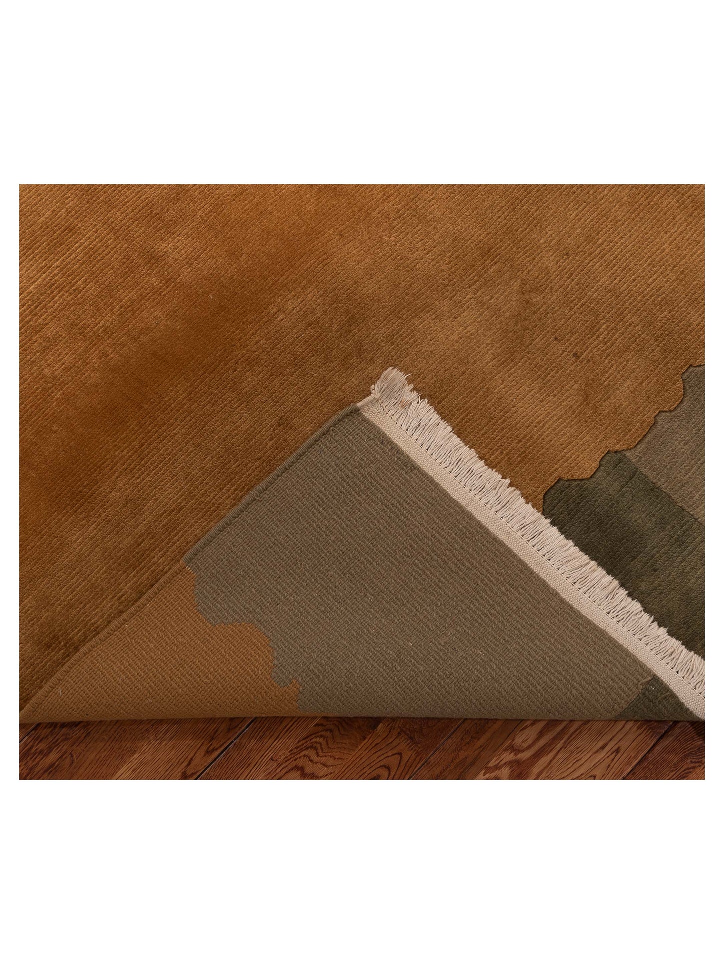Himalayan 84330 Brown Green 8x10 Hand Knotted Rug