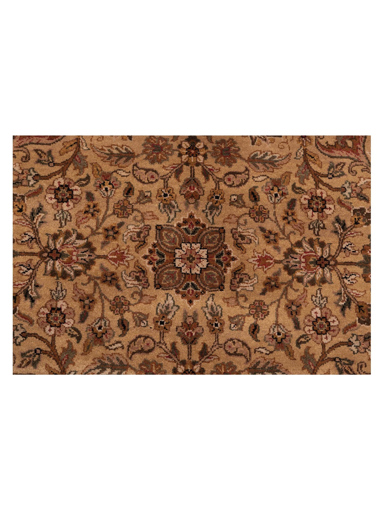 Crown 84576 Camel Black 9.2x11.1 Hand Knotted Rug