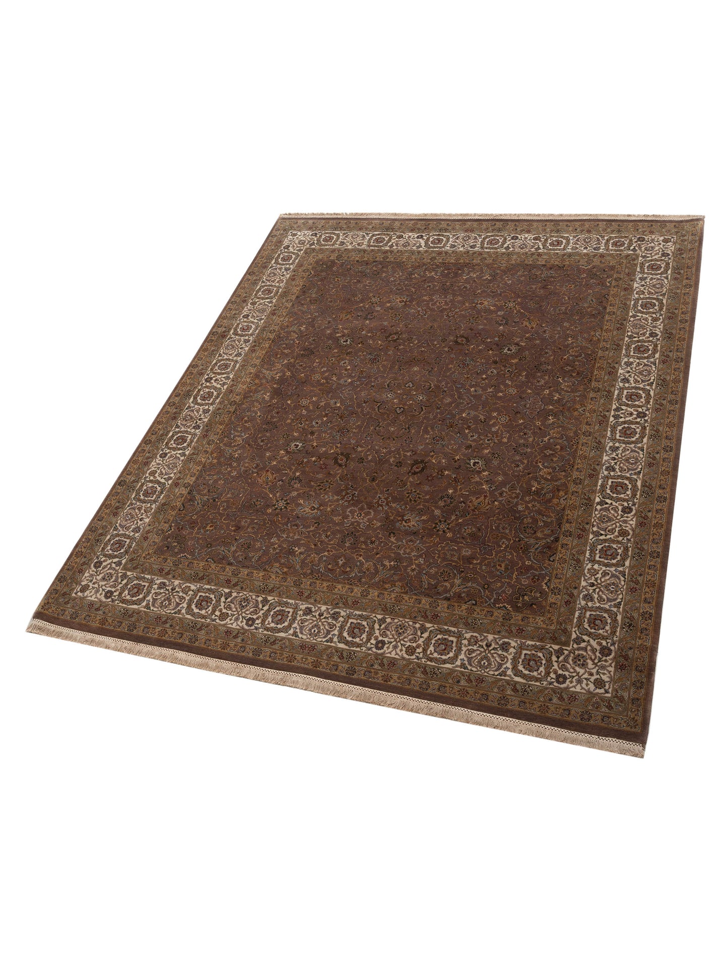 Empire 84593 Plum Ivory 8.2x9.11 Hand Knotted Rug