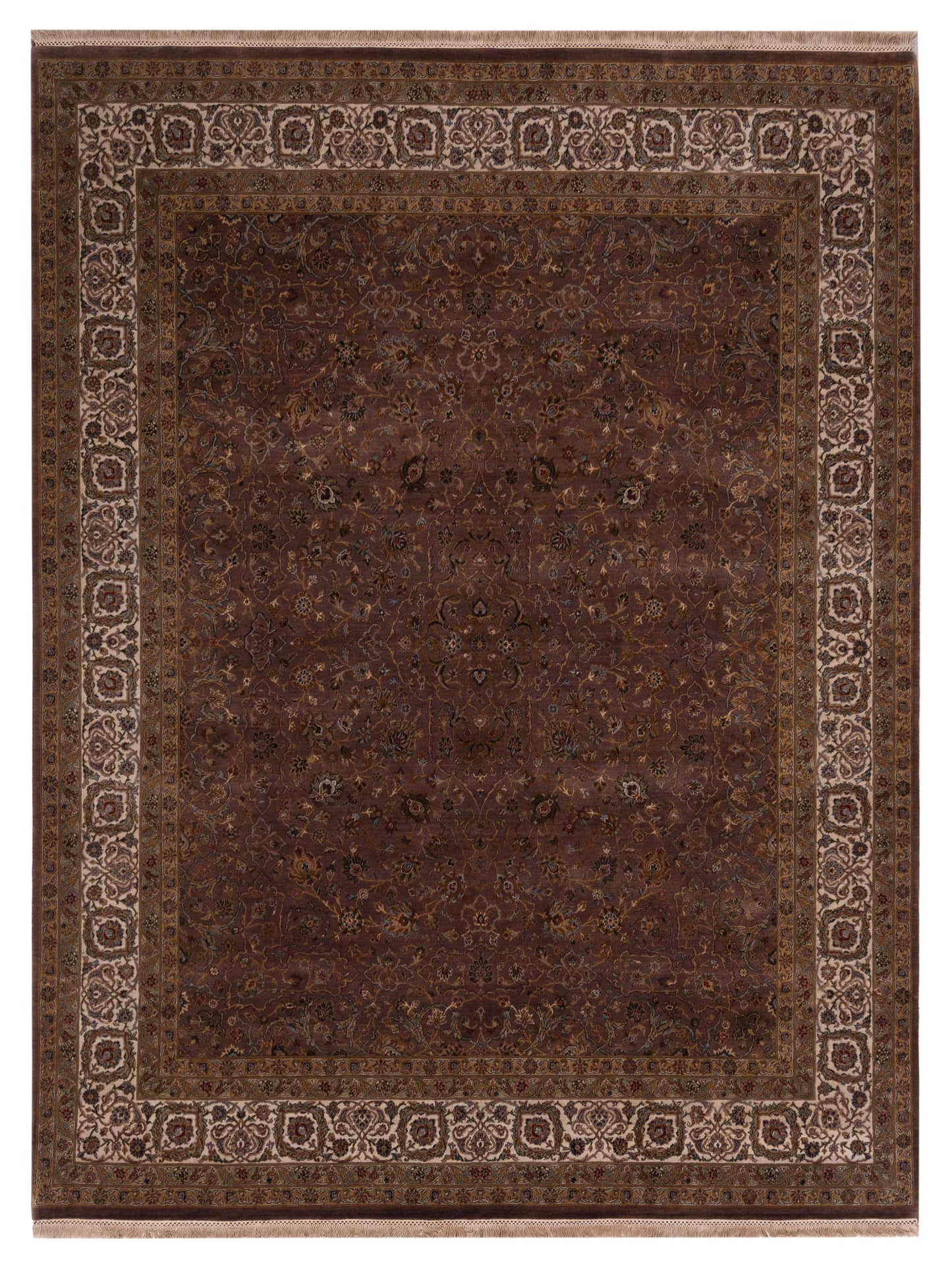 Rajpur Empire Plum Ivory Transitional