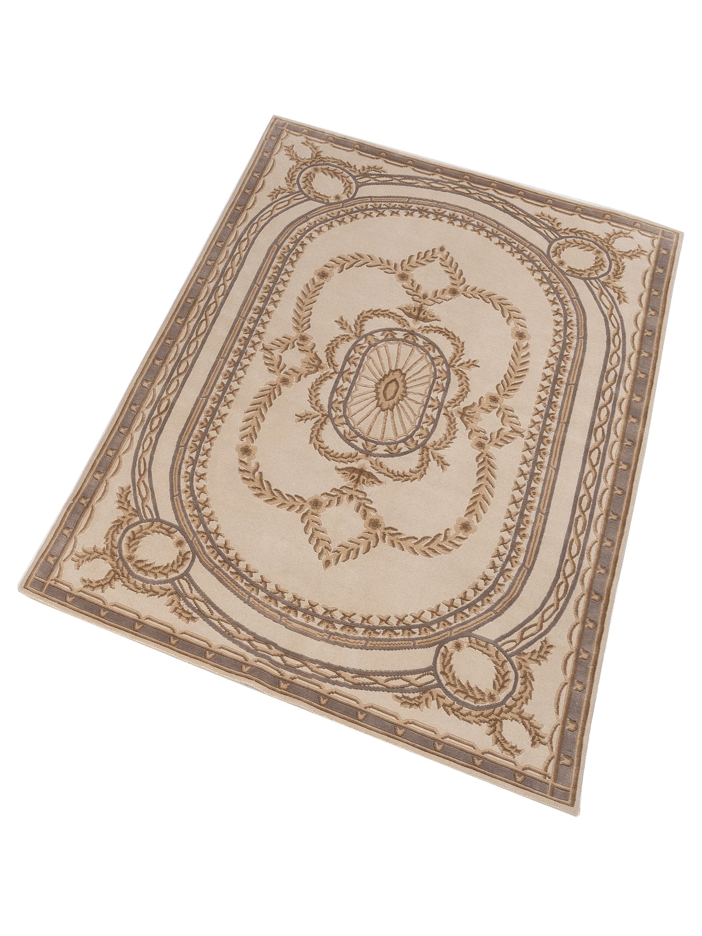 Himalayan 84824 Ivory 6.1x8.10 Hand Knotted Rug