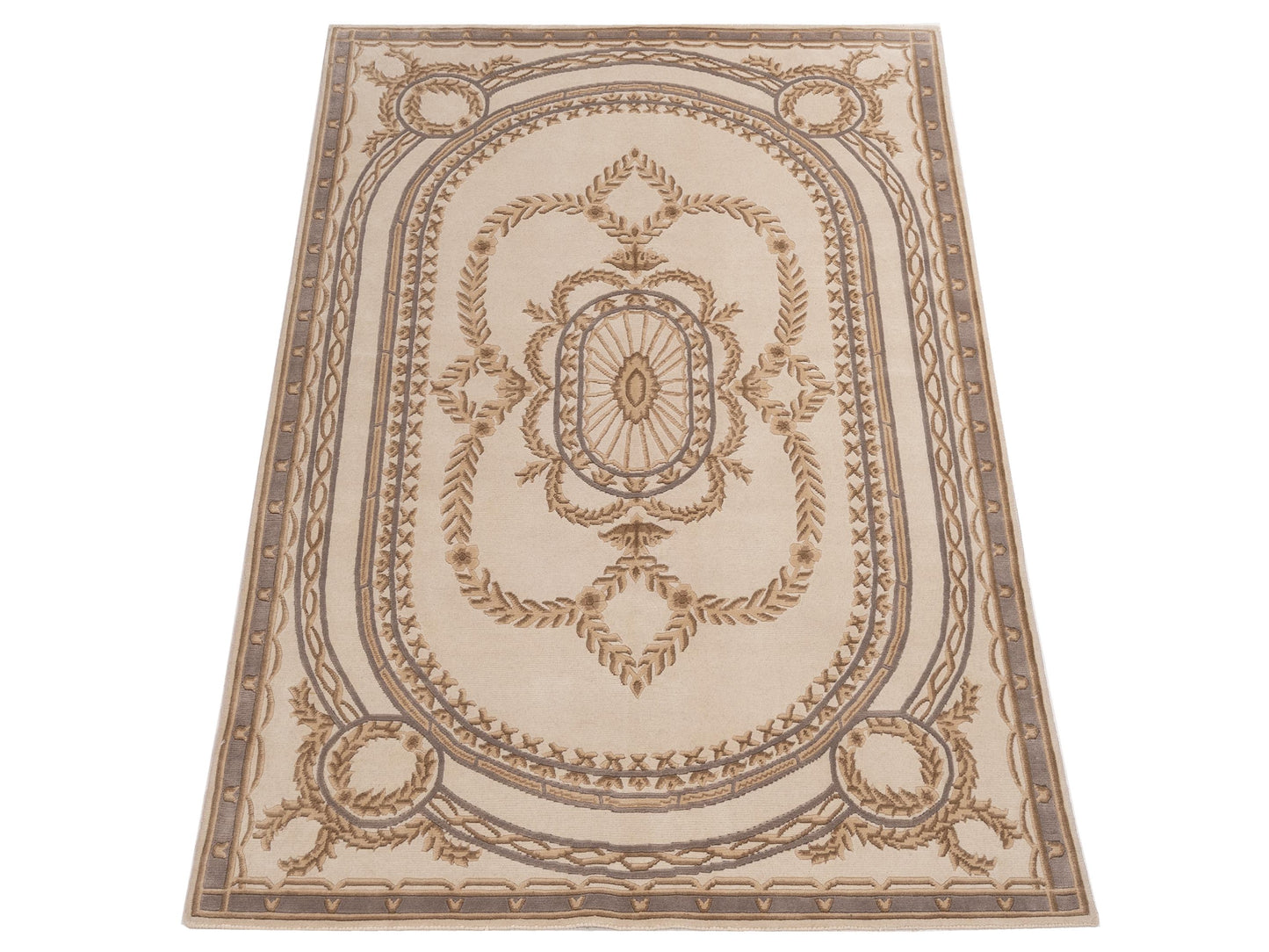 Himalayan 84824 Ivory 6.1x8.10 Hand Knotted Rug